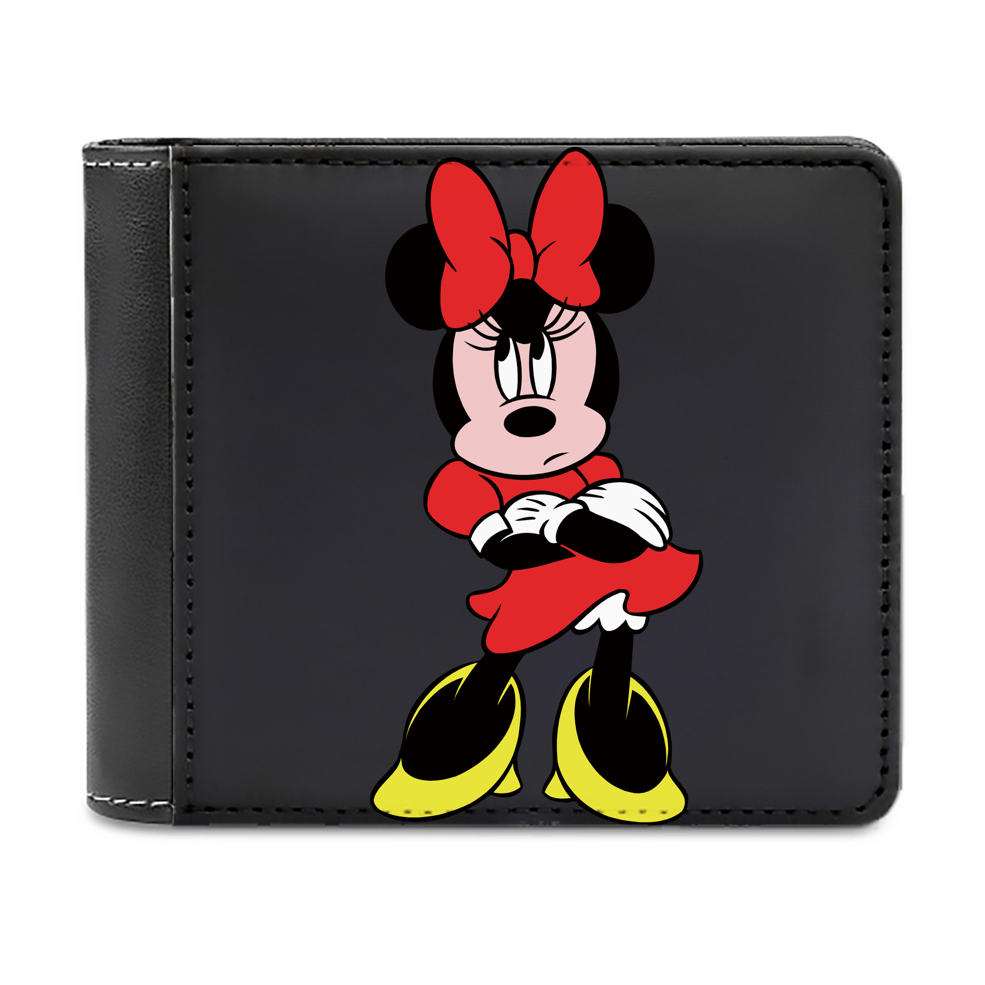 （画像用） ミッキーマウス Mickey Mouse 二つ折り革財布