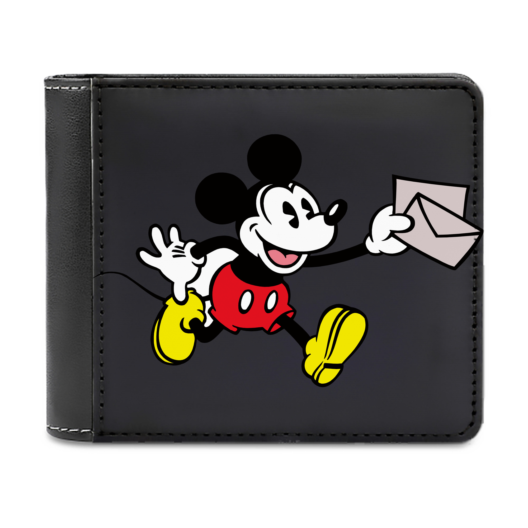 （画像用） ミッキーマウス Mickey Mouse 二つ折り革財布