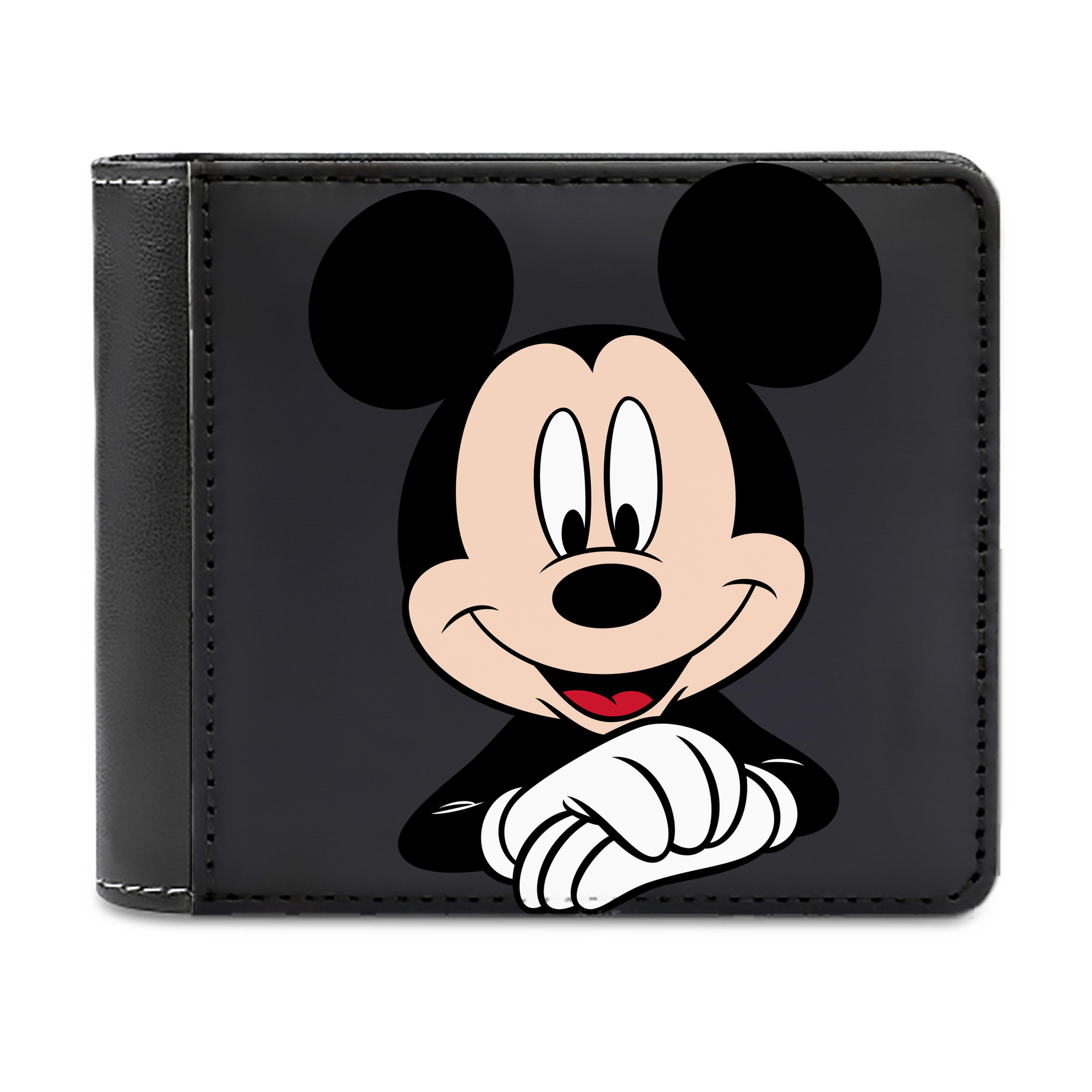 （画像用） ミッキーマウス Mickey Mouse 二つ折り革財布