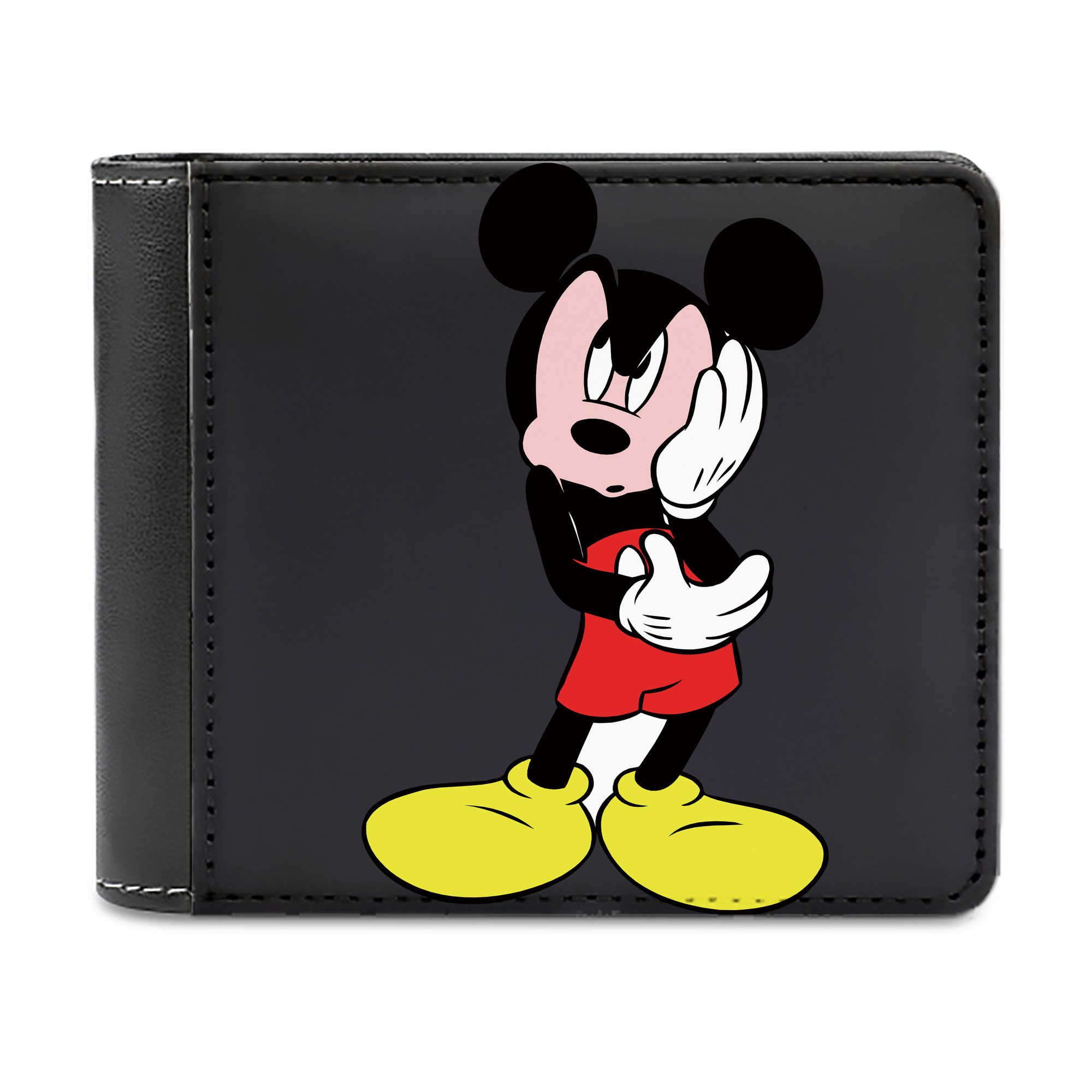 （画像用） ミッキーマウス Mickey Mouse 二つ折り革財布