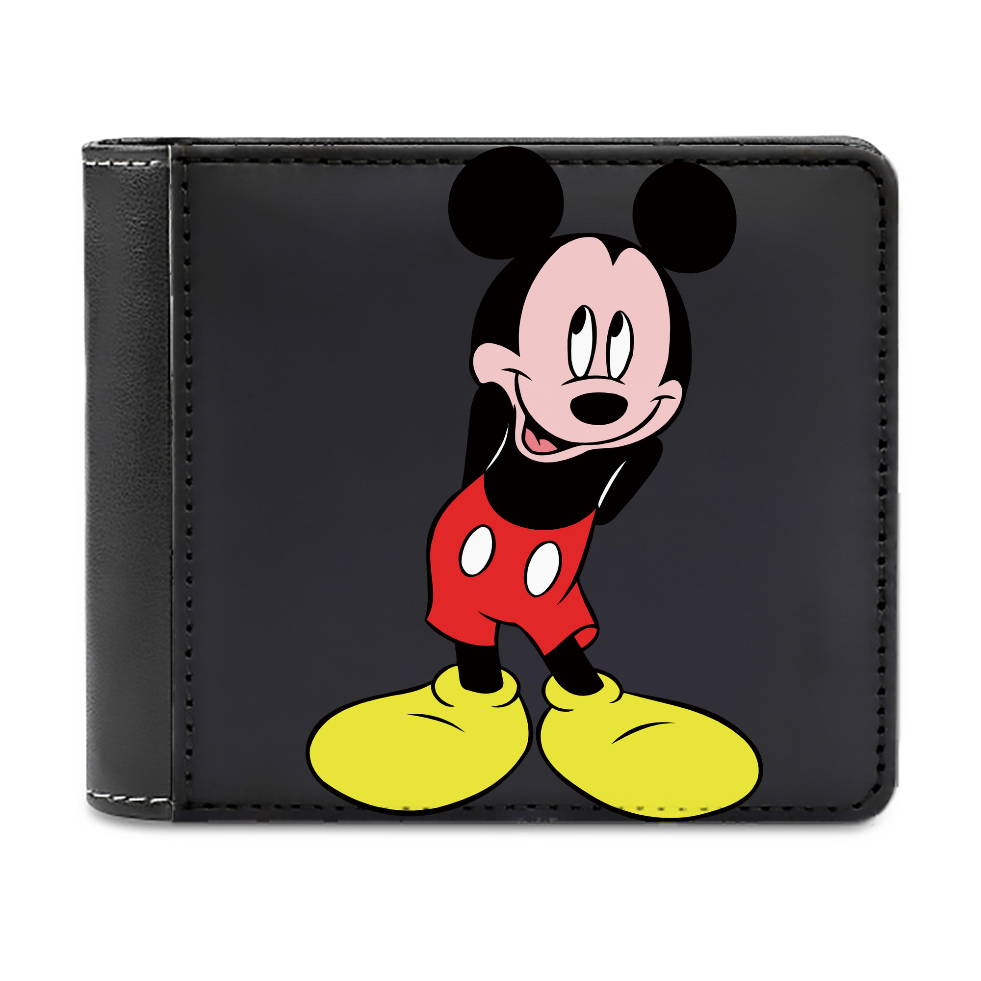 （画像用） ミッキーマウス Mickey Mouse 二つ折り革財布