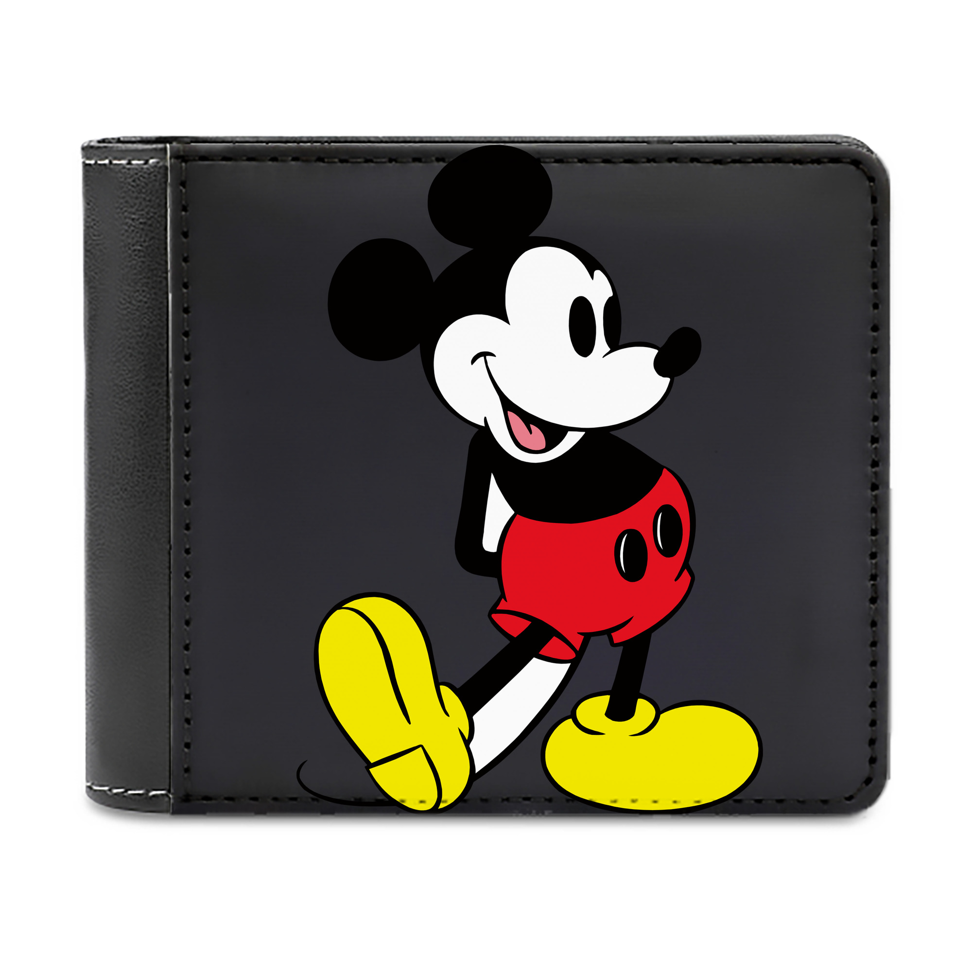 （画像用） ミッキーマウス Mickey Mouse 二つ折り革財布