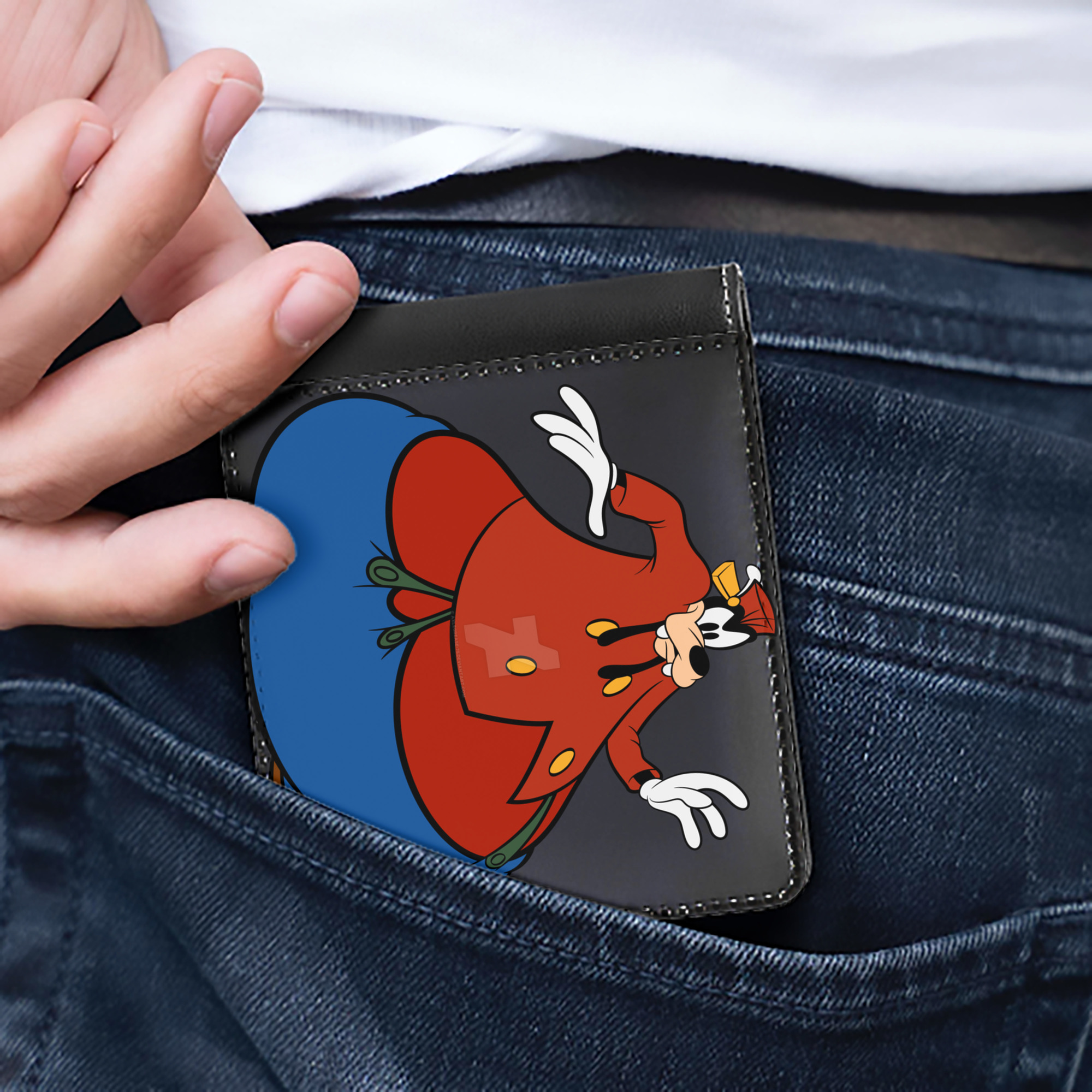 （画像用） ミッキーマウス Mickey Mouse 二つ折り革財布