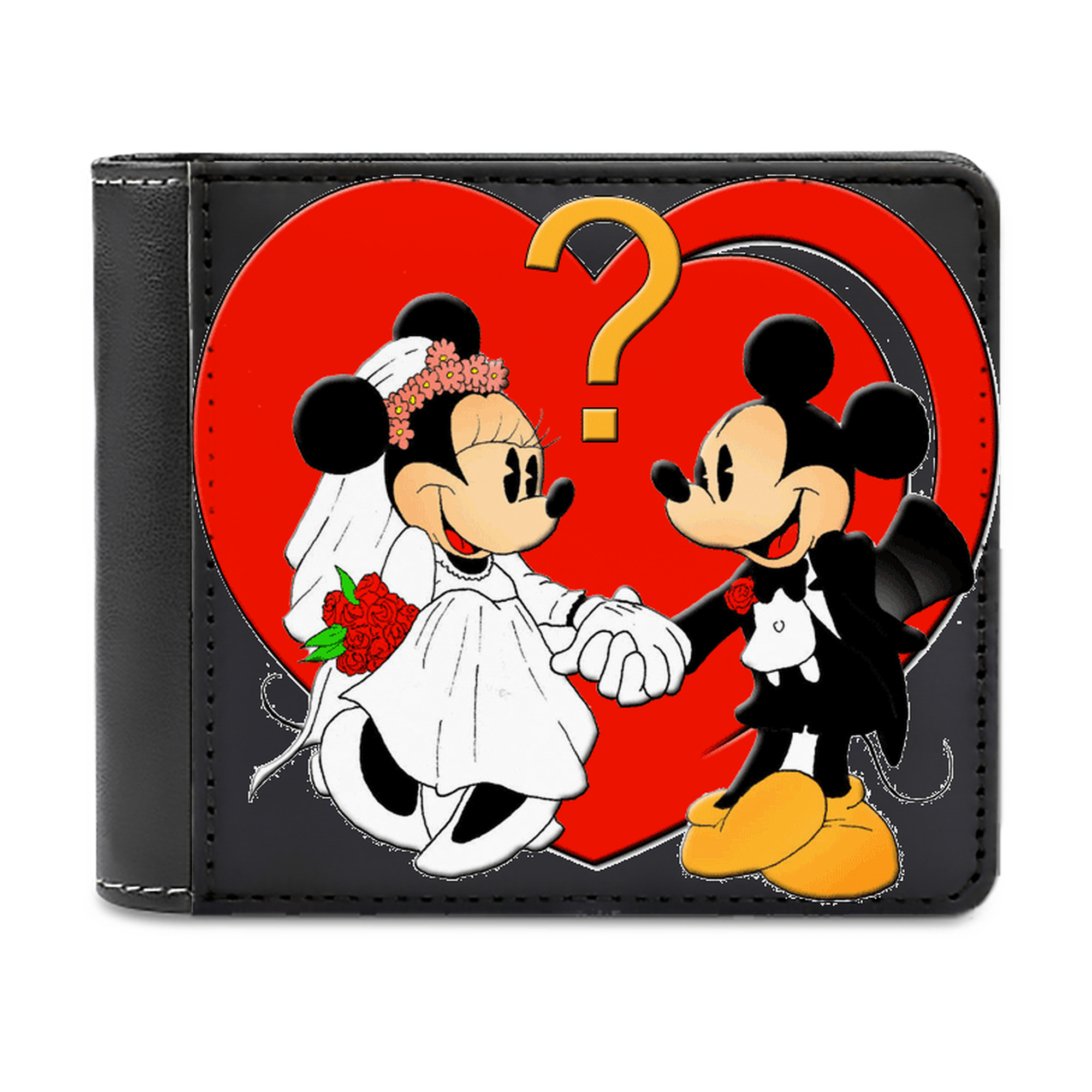 （画像用） ミッキーマウス Mickey Mouse 二つ折り革財布