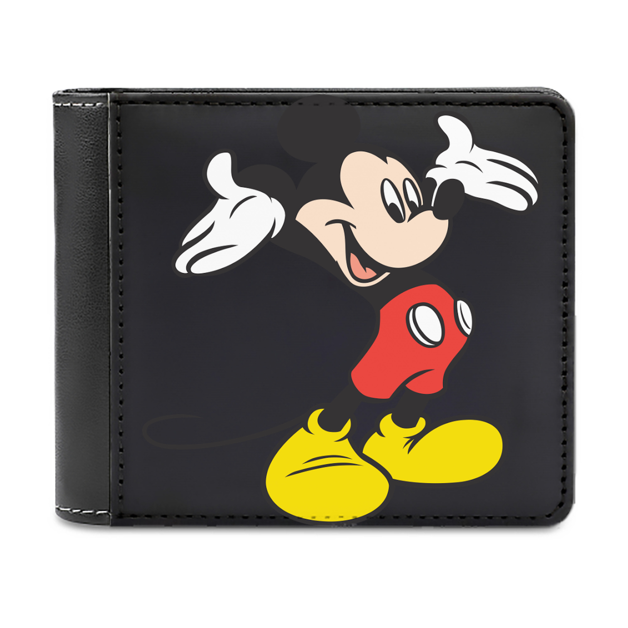 （画像用） ミッキーマウス Mickey Mouse 二つ折り革財布