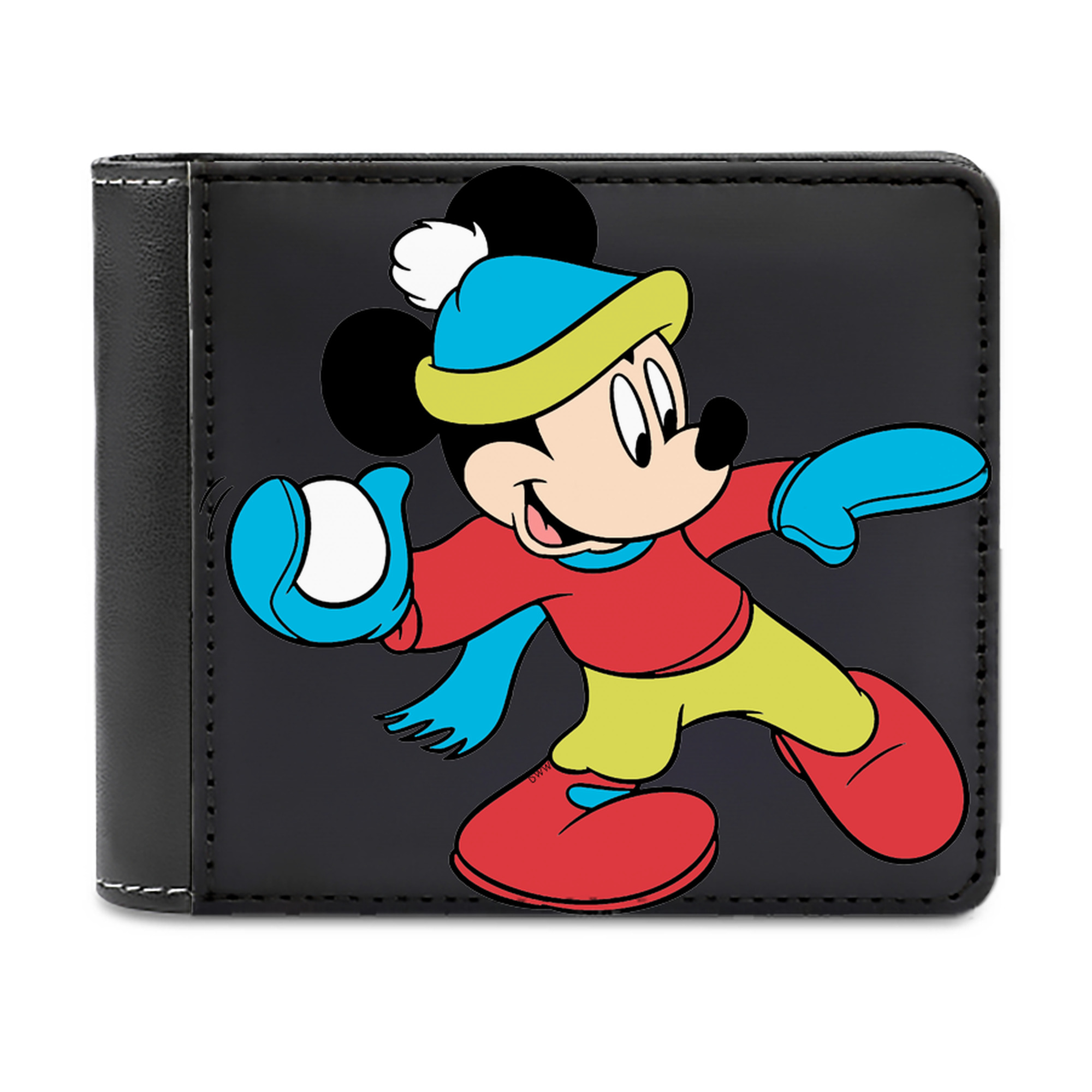 （画像用） ミッキーマウス Mickey Mouse 二つ折り革財布