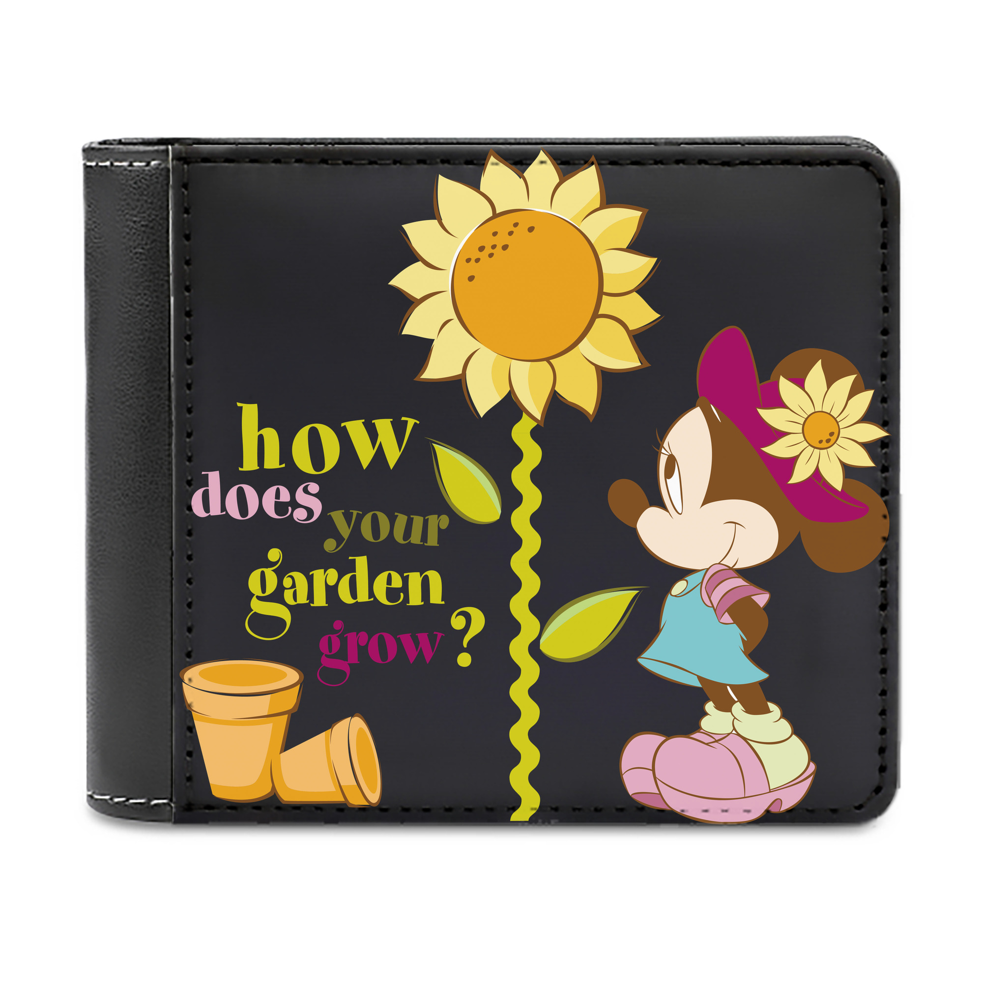 （画像用） ミッキーマウス Mickey Mouse 二つ折り革財布