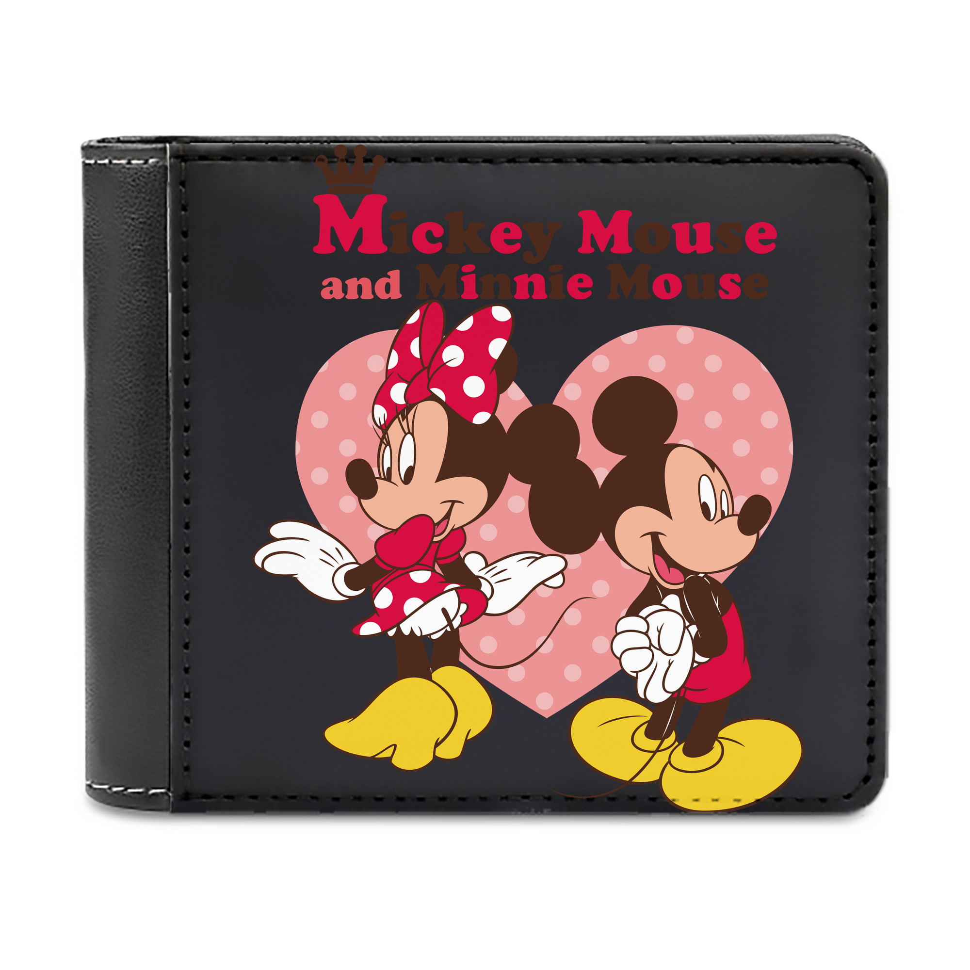 （画像用） ミッキーマウス Mickey Mouse 二つ折り革財布