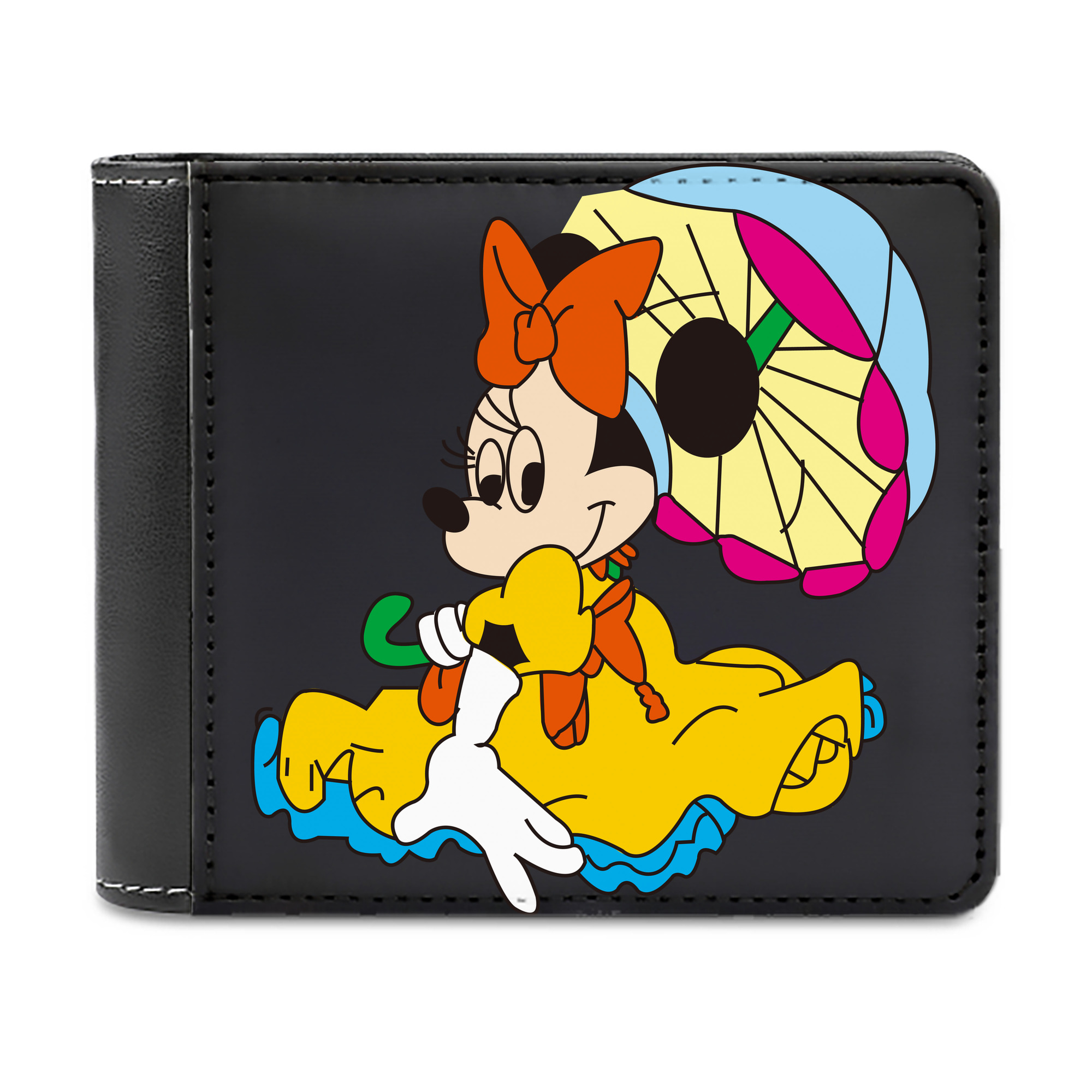（画像用） ミッキーマウス Mickey Mouse 二つ折り革財布