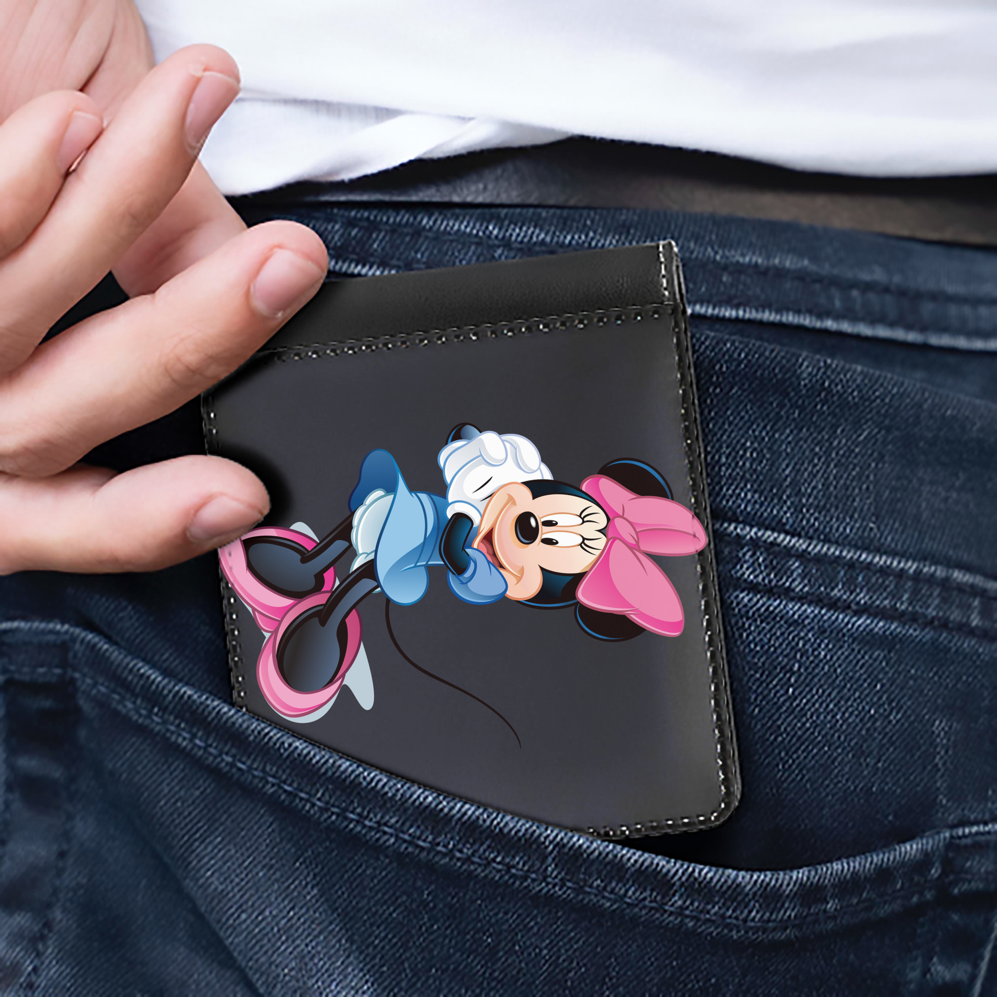 （画像用） ミッキーマウス Mickey Mouse 二つ折り革財布