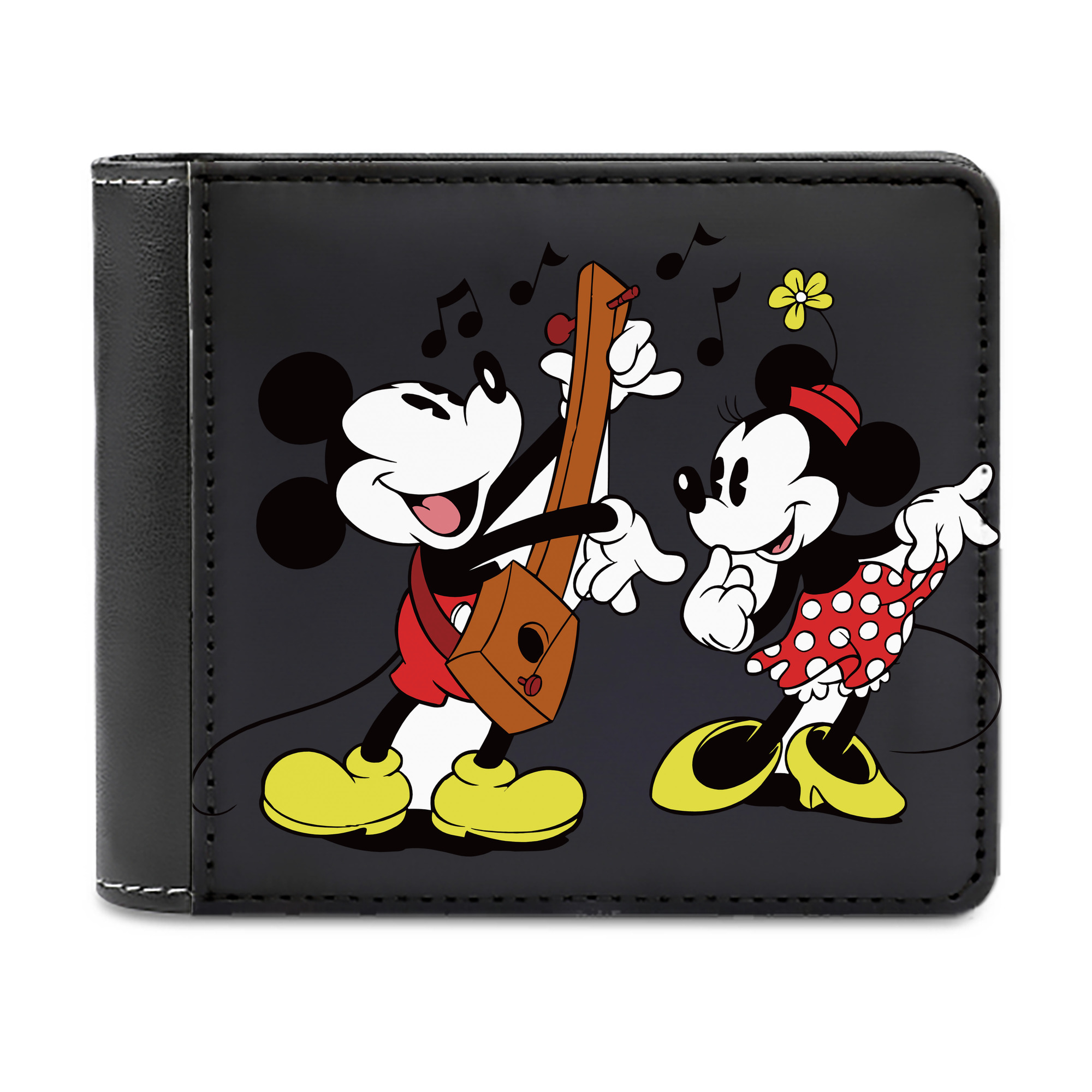 （画像用） ミッキーマウス Mickey Mouse 二つ折り革財布
