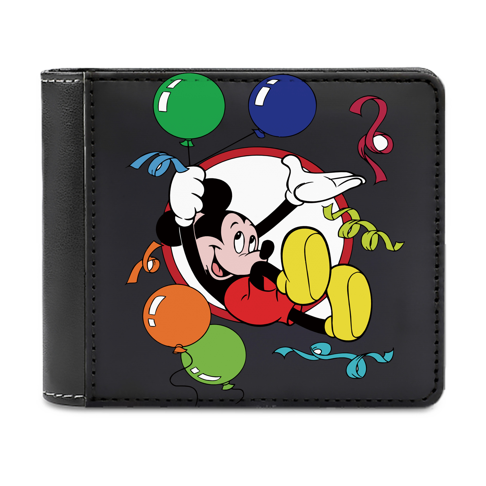 （画像用） ミッキーマウス Mickey Mouse 二つ折り革財布