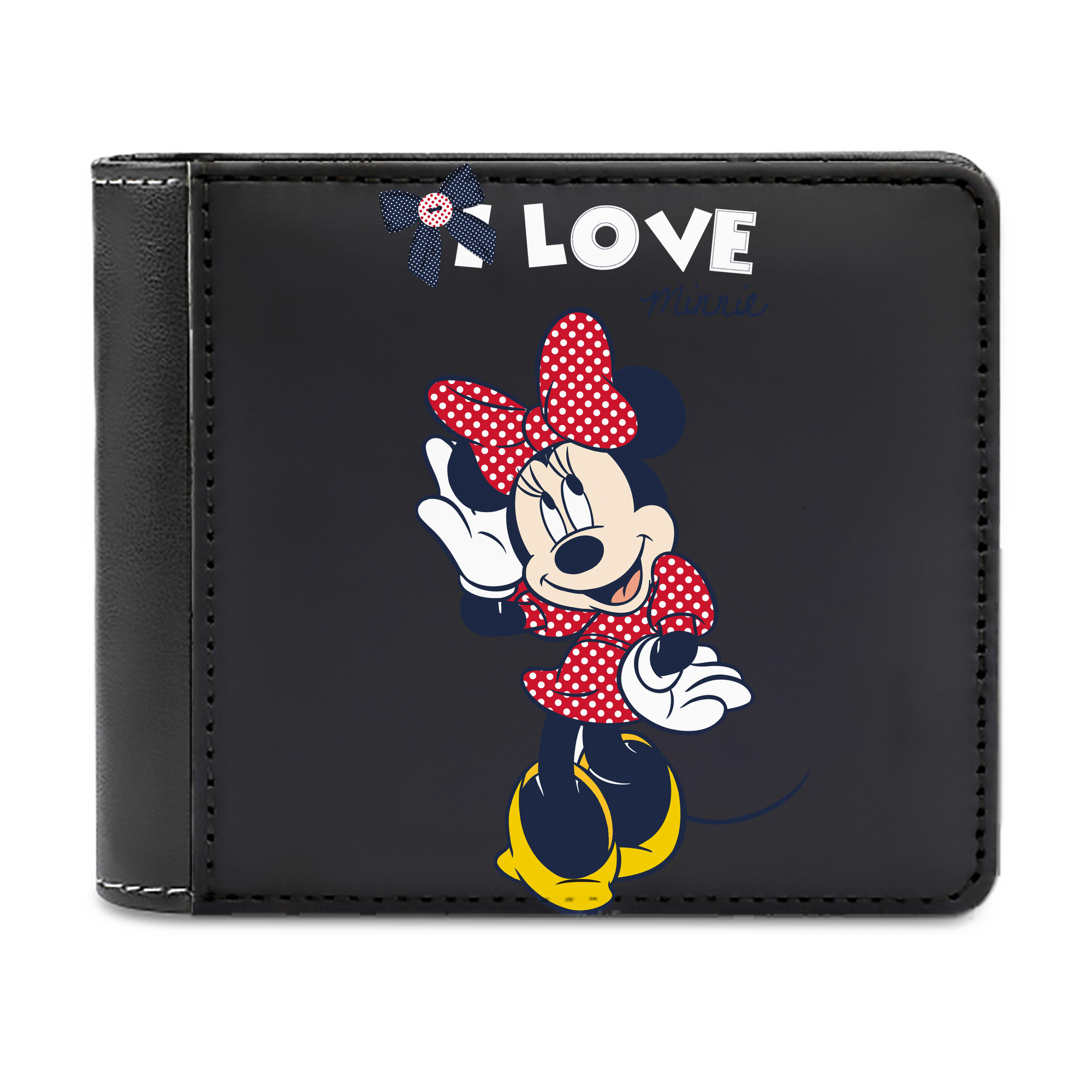 （画像用） ミッキーマウス Mickey Mouse 二つ折り革財布