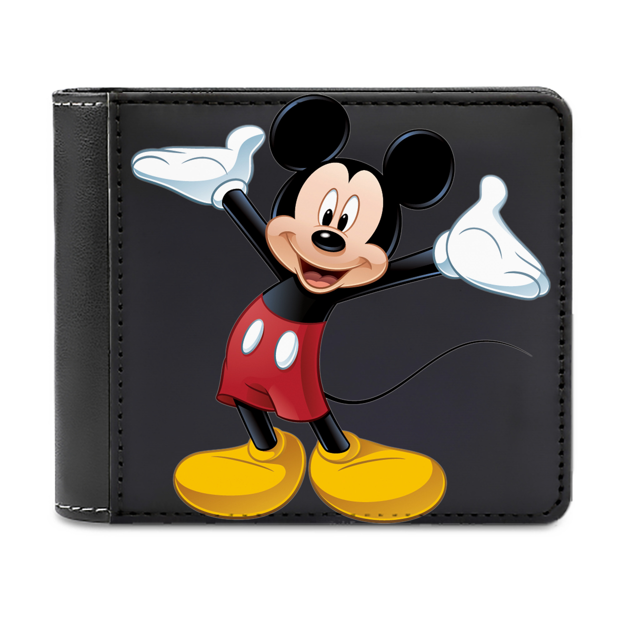 （画像用） ミッキーマウス Mickey Mouse 二つ折り革財布