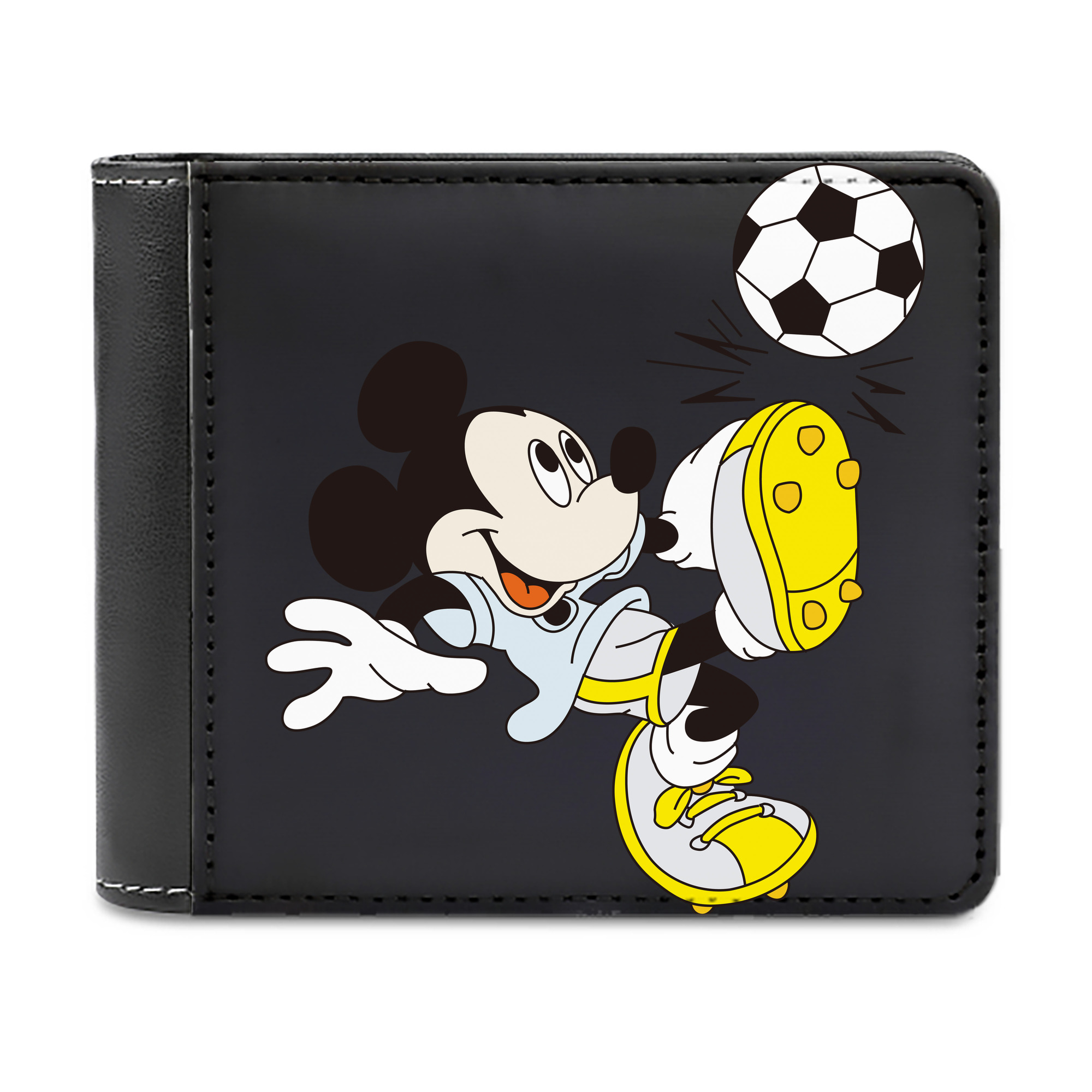 （画像用） ミッキーマウス Mickey Mouse 二つ折り革財布