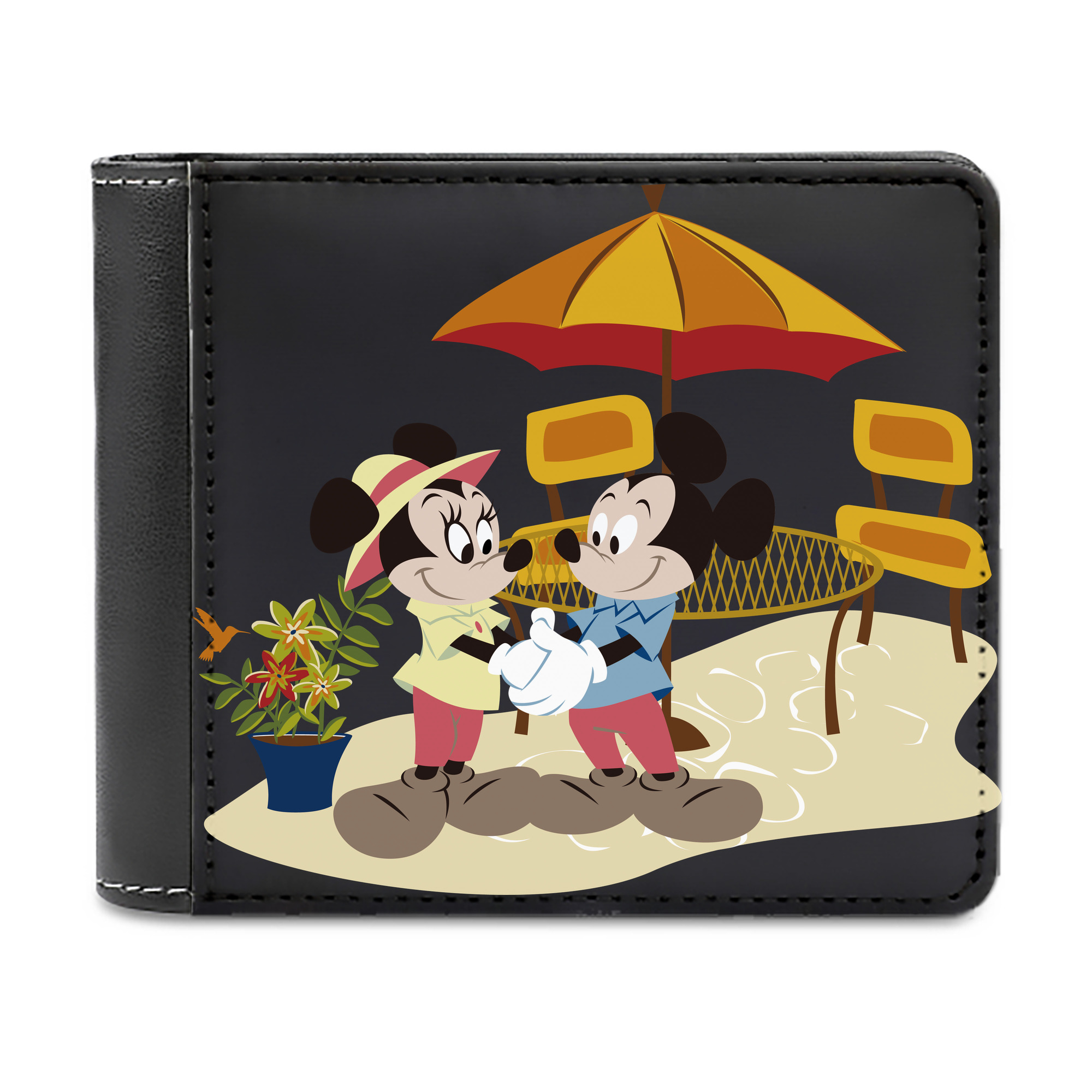 （画像用） ミッキーマウス Mickey Mouse 二つ折り革財布