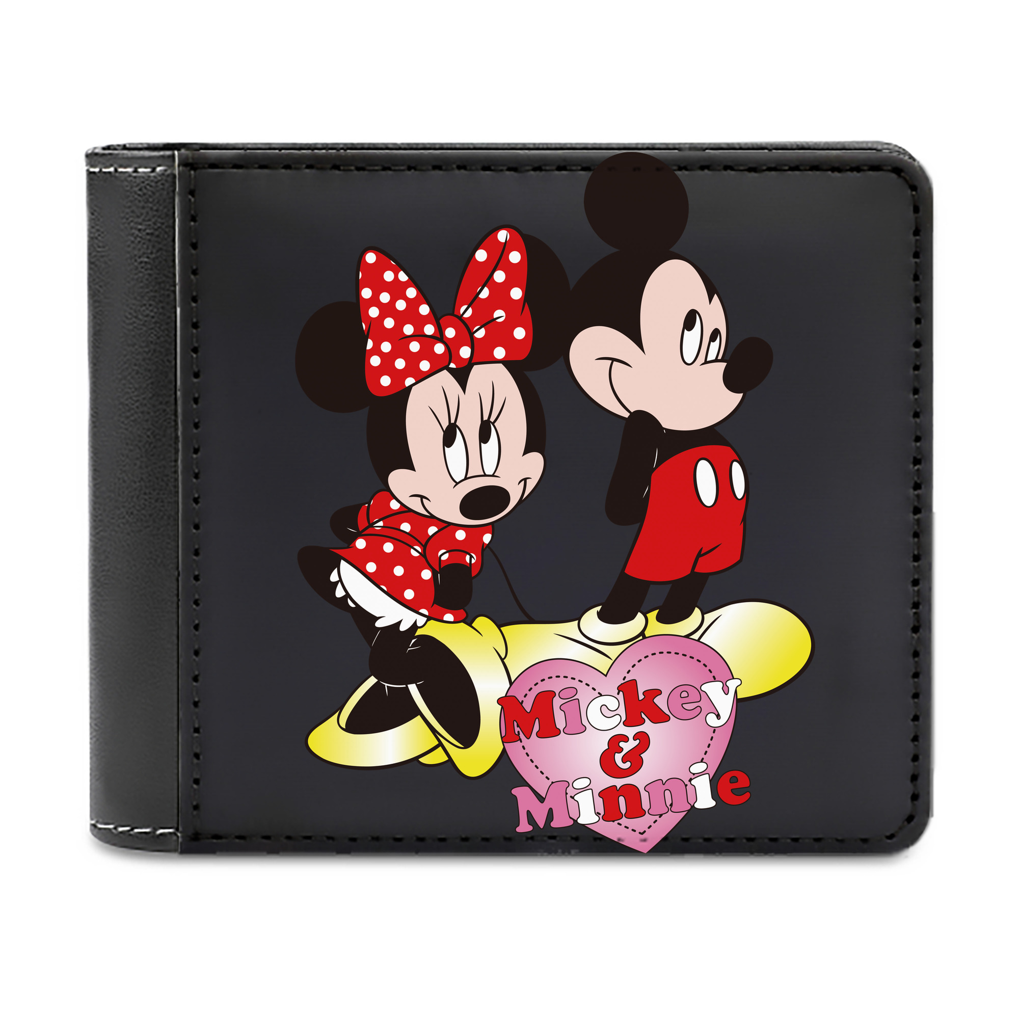 （画像用） ミッキーマウス Mickey Mouse 二つ折り革財布