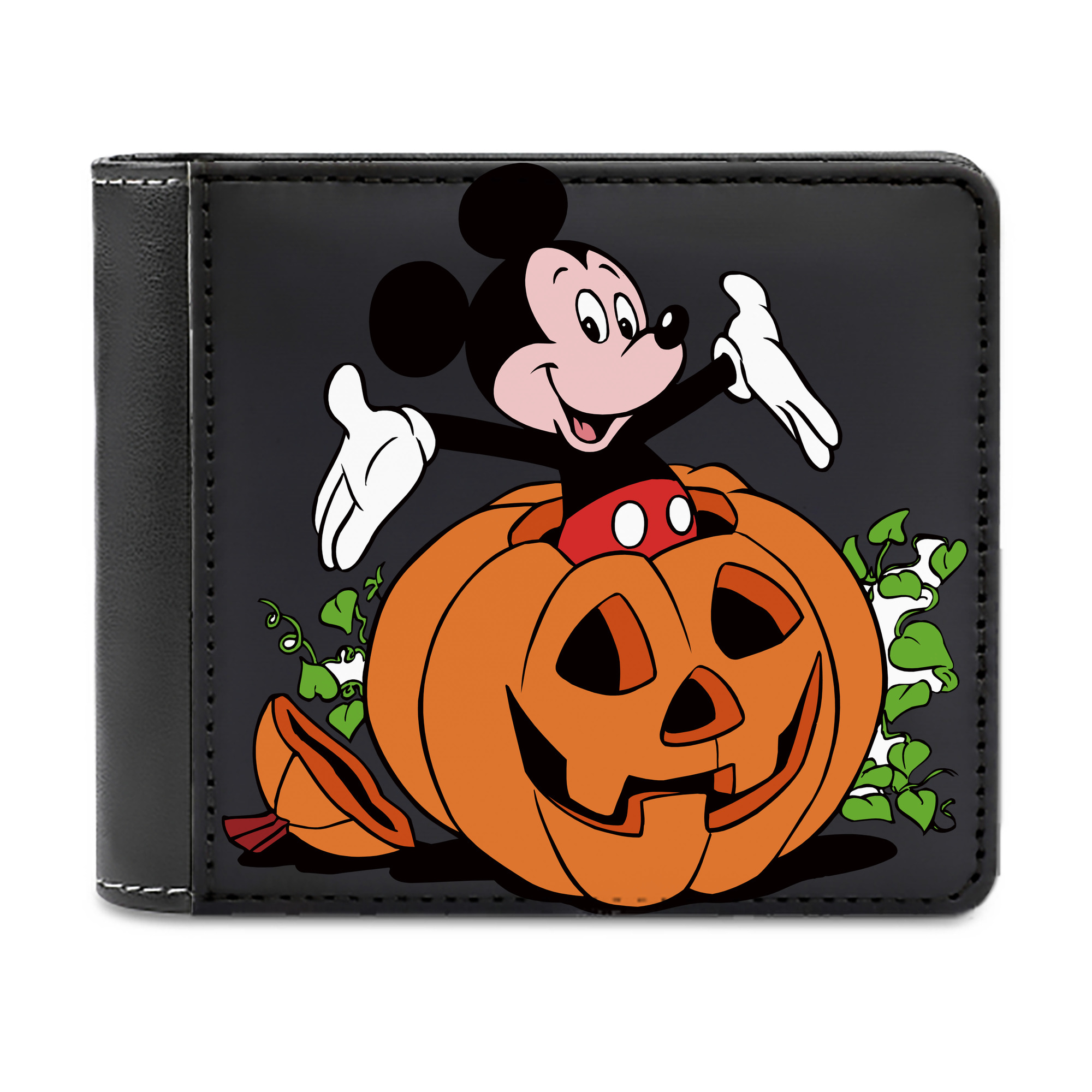 （画像用） ミッキーマウス Mickey Mouse 二つ折り革財布