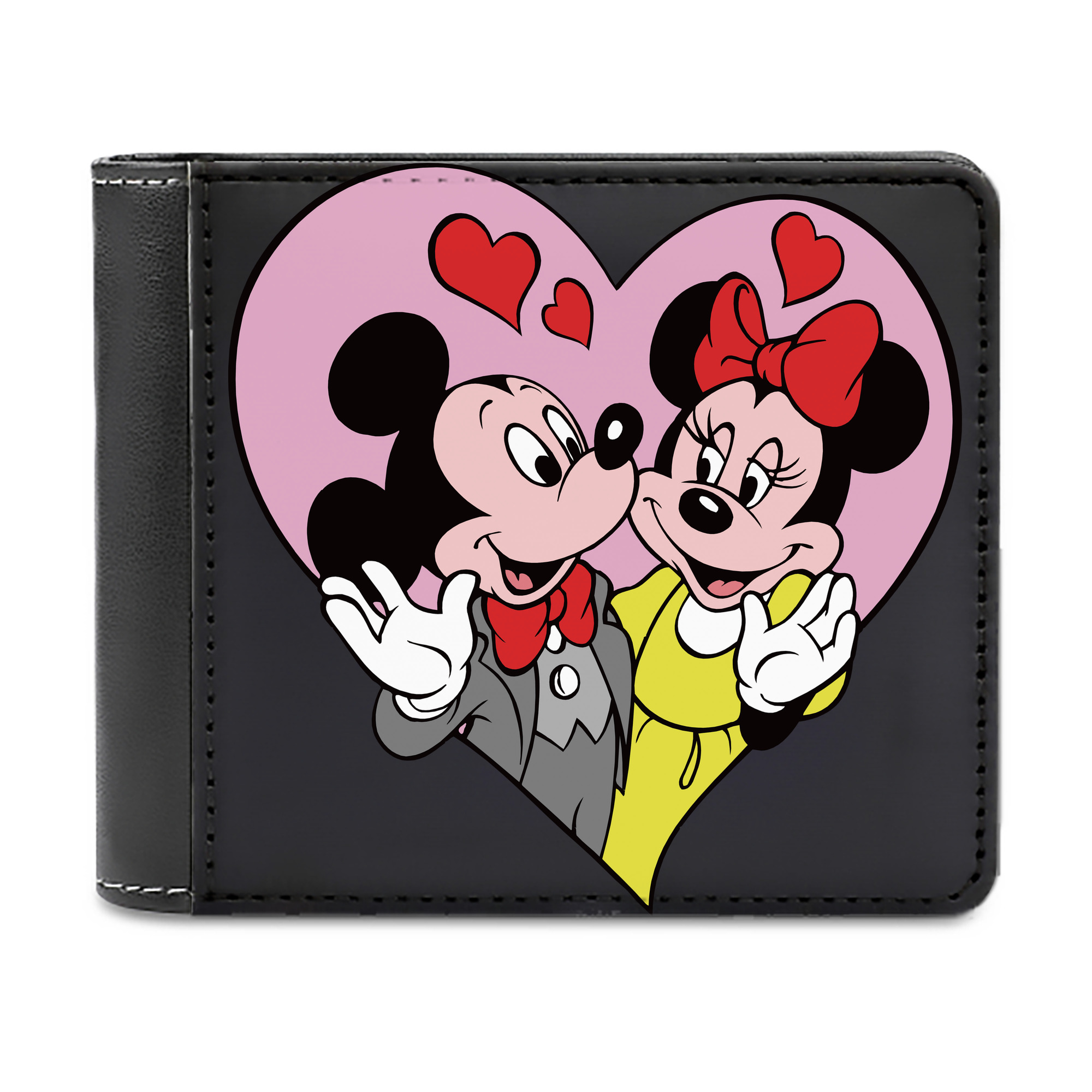 （画像用） ミッキーマウス Mickey Mouse 二つ折り革財布