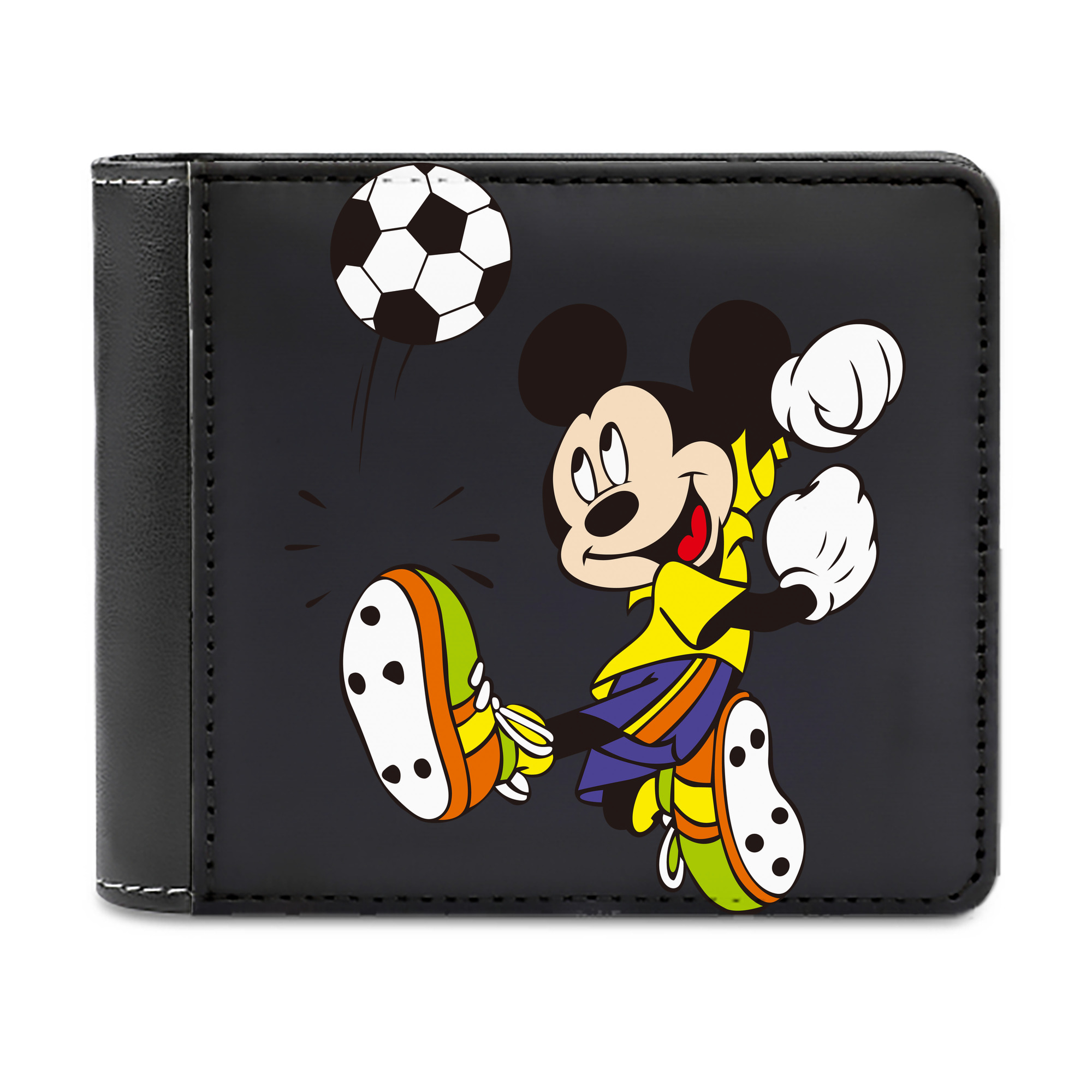 （画像用） ミッキーマウス Mickey Mouse 二つ折り革財布