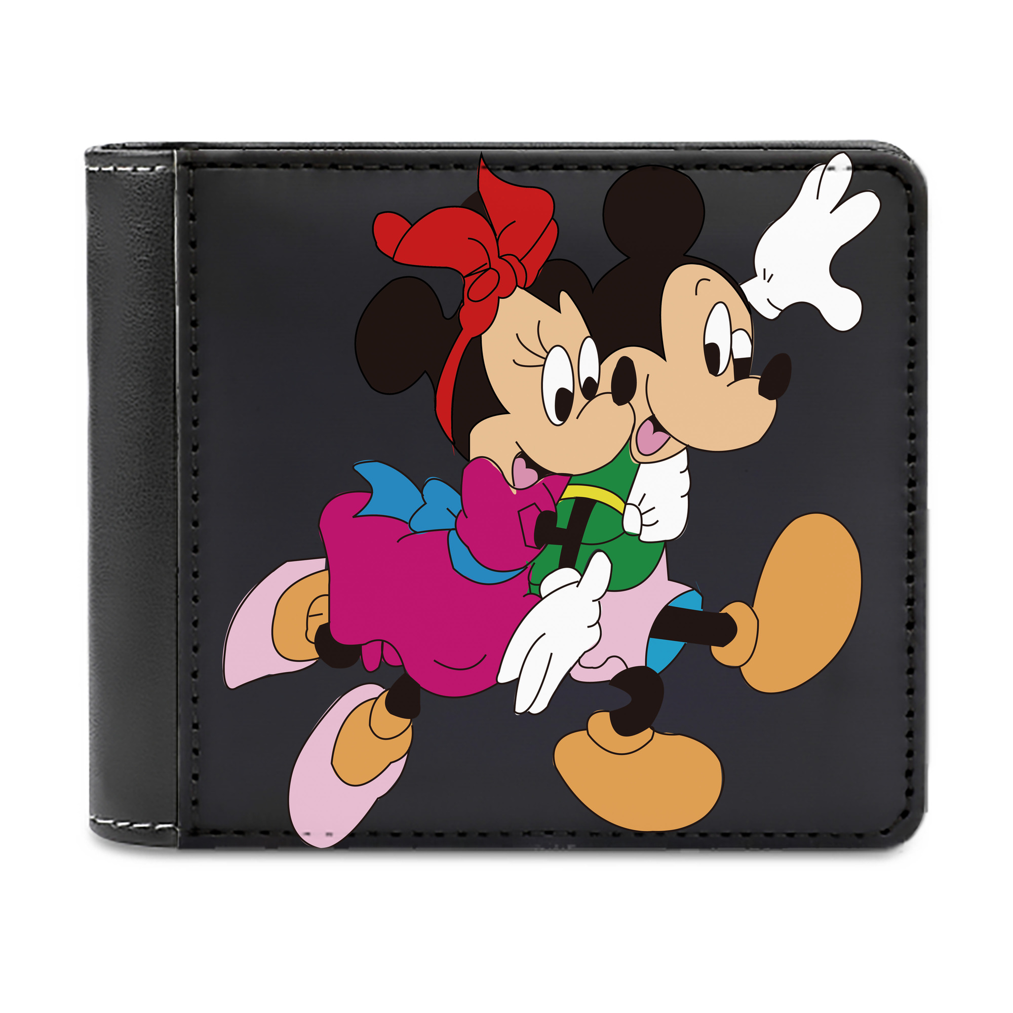 （画像用） ミッキーマウス Mickey Mouse 二つ折り革財布