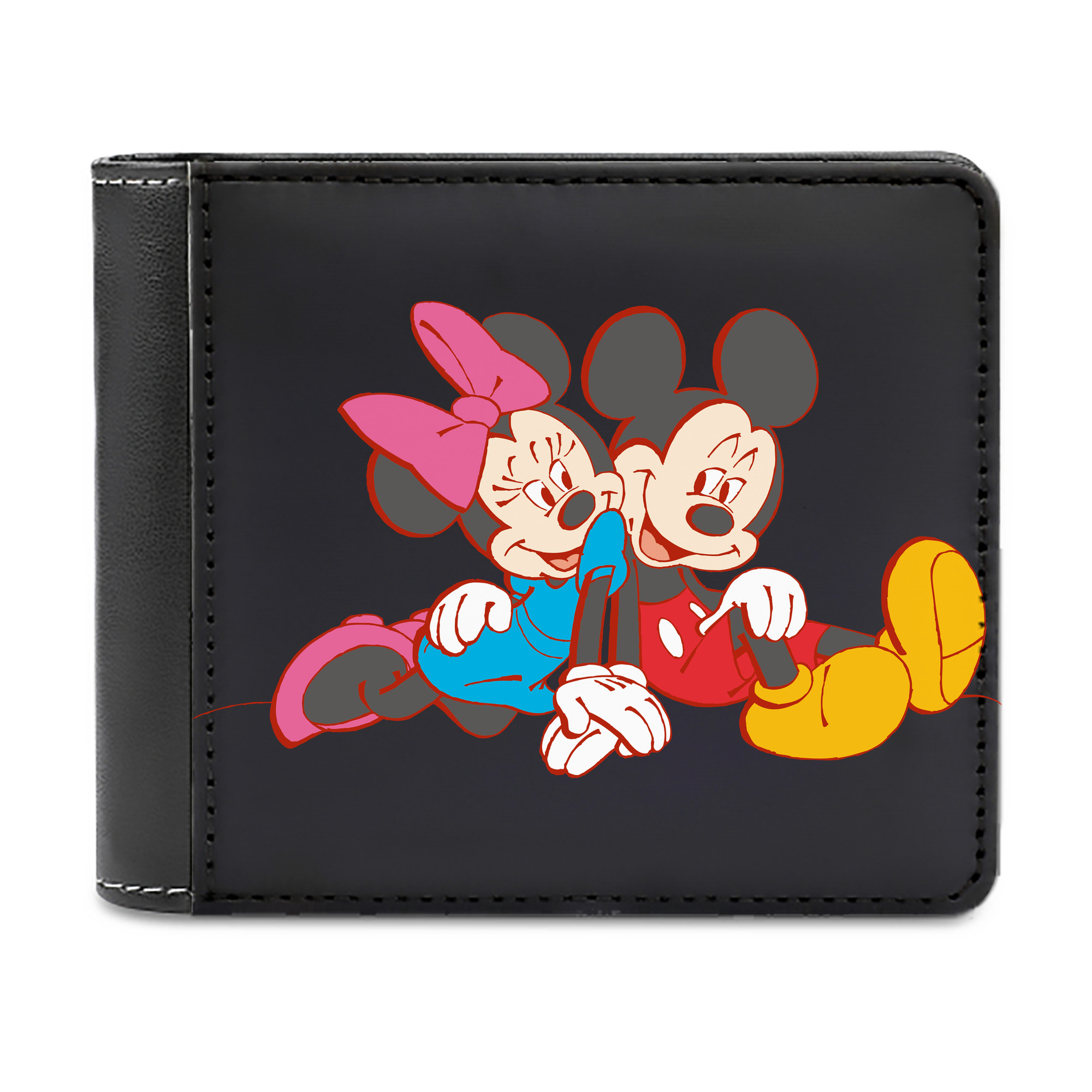 （画像用） ミッキーマウス Mickey Mouse 二つ折り革財布