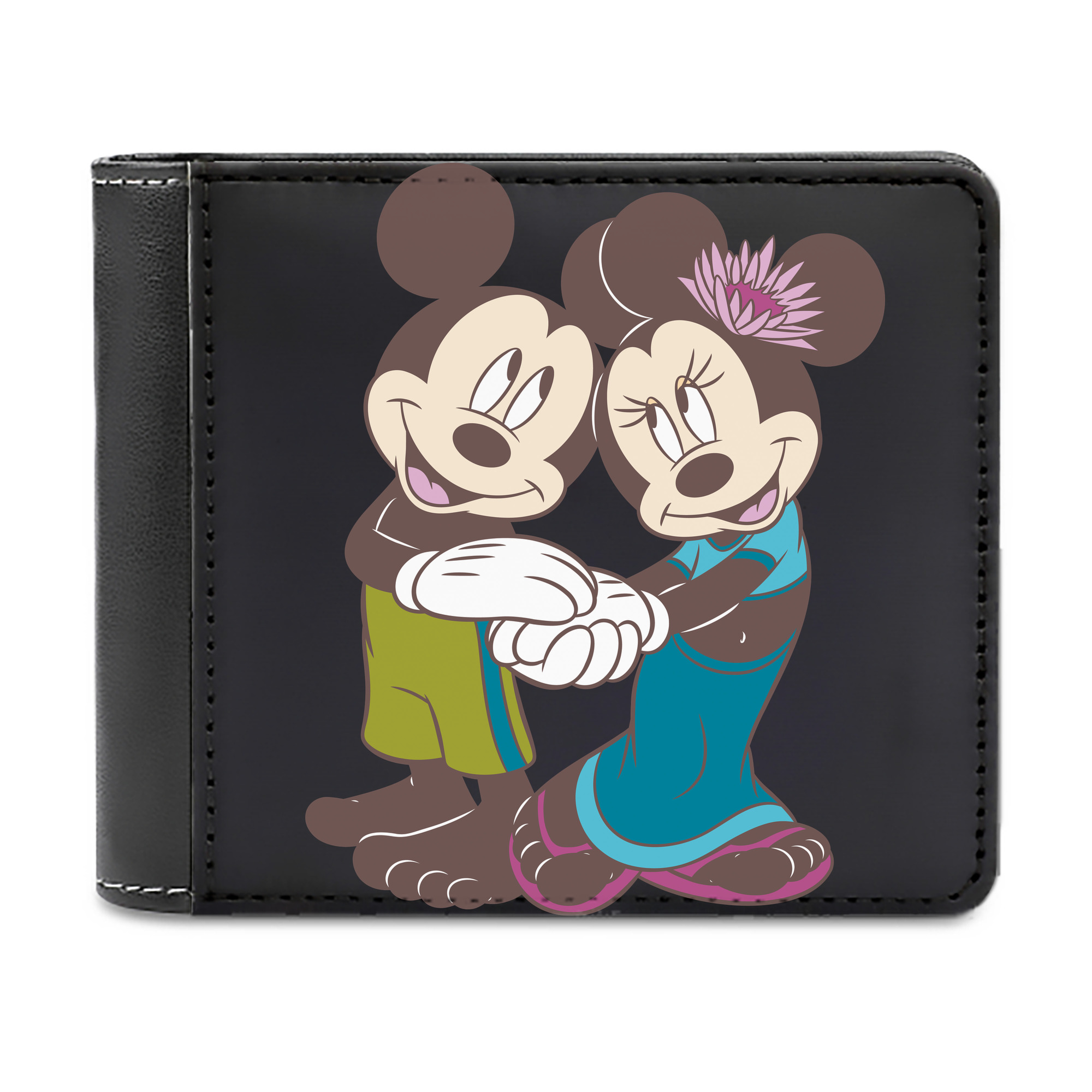 （画像用） ミッキーマウス Mickey Mouse 二つ折り革財布