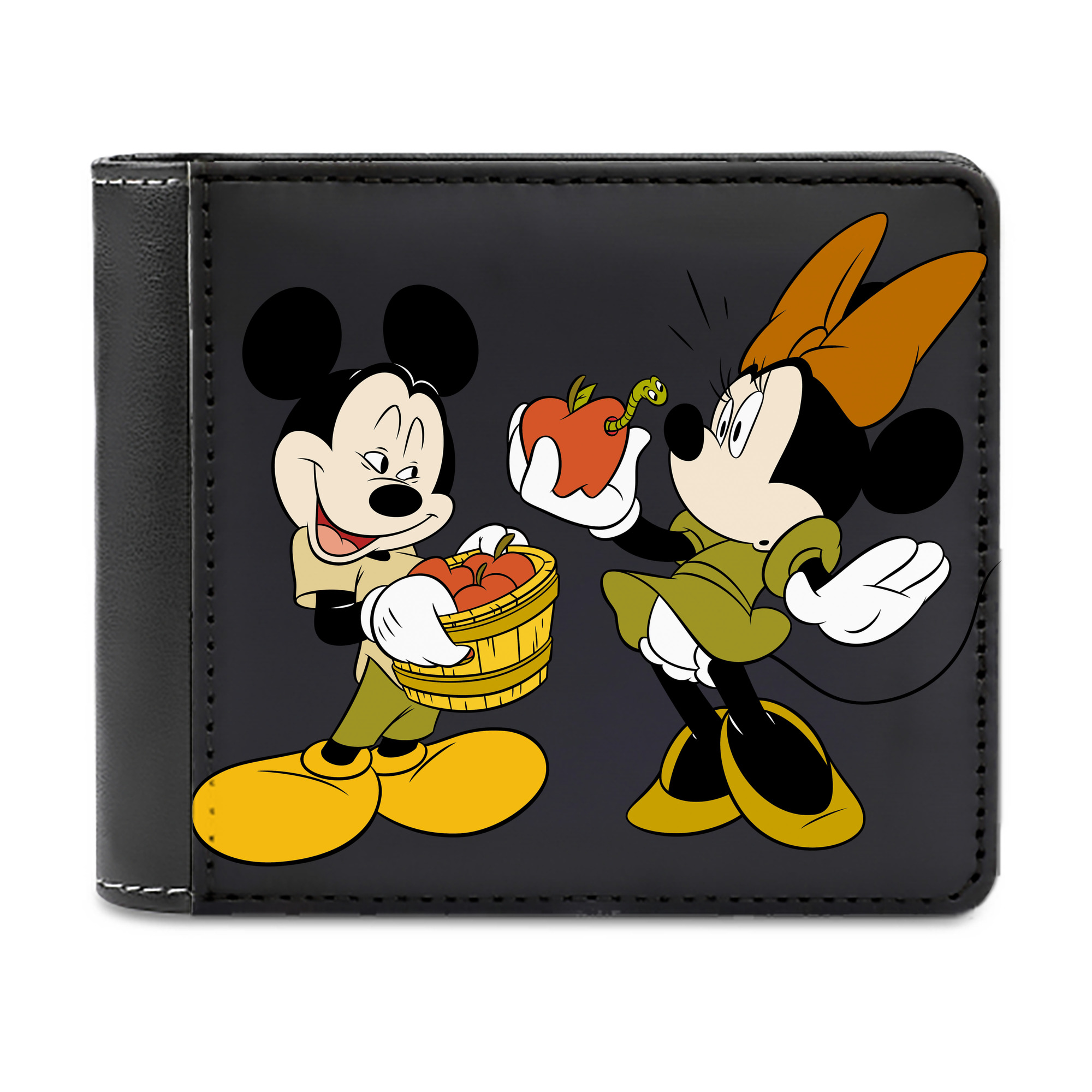 （画像用） ミッキーマウス Mickey Mouse 二つ折り革財布