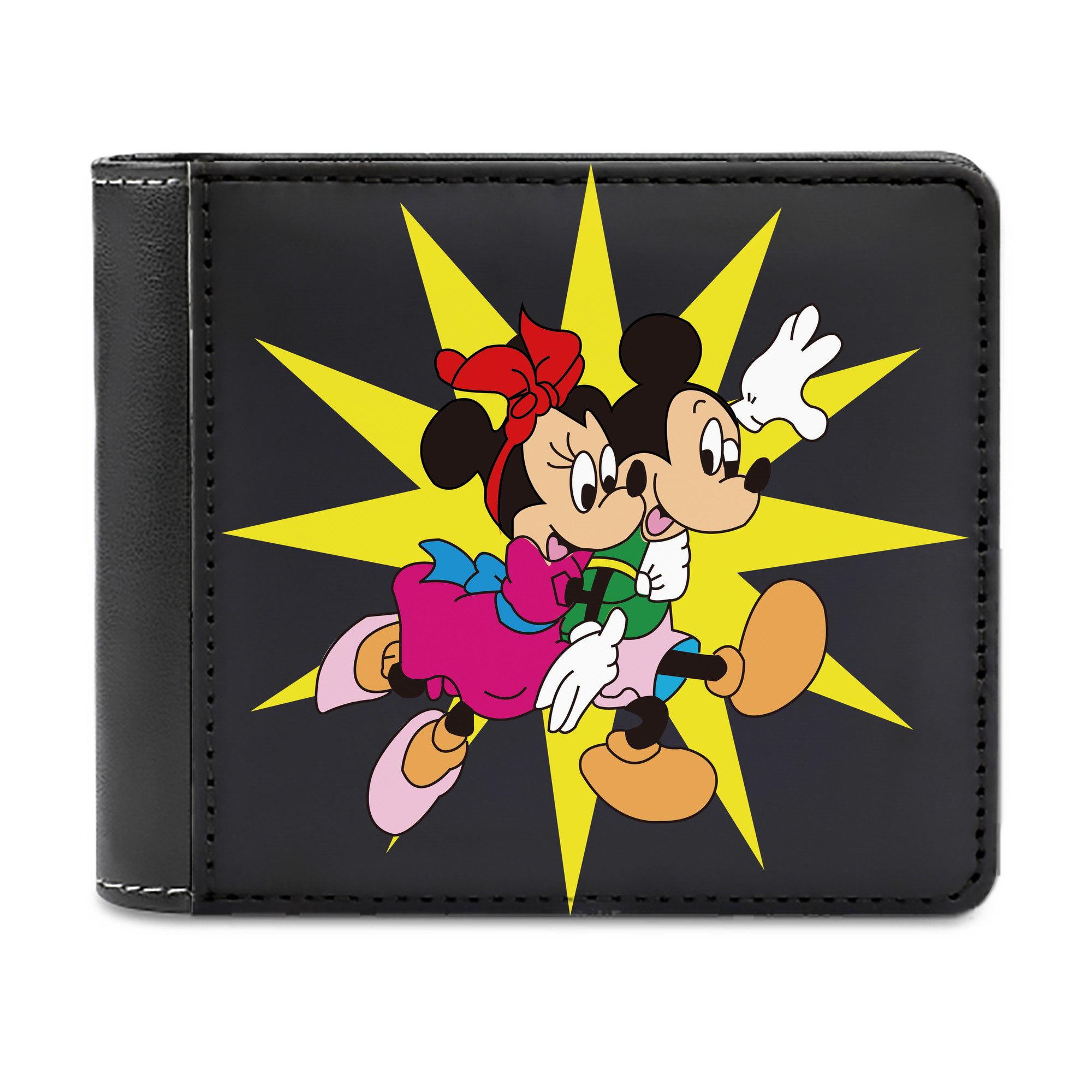 （画像用） ミッキーマウス Mickey Mouse 二つ折り革財布