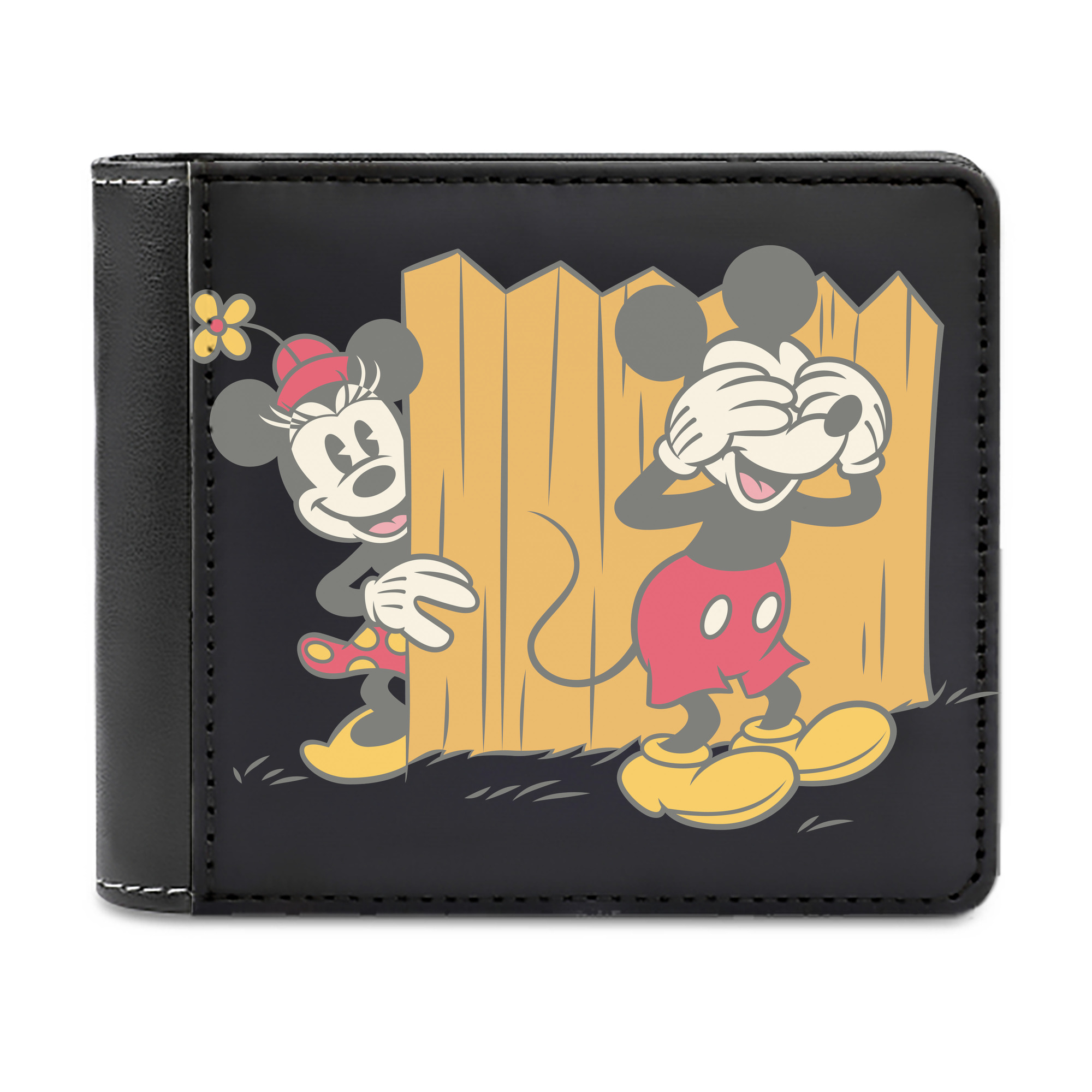 （画像用） ミッキーマウス Mickey Mouse 二つ折り革財布