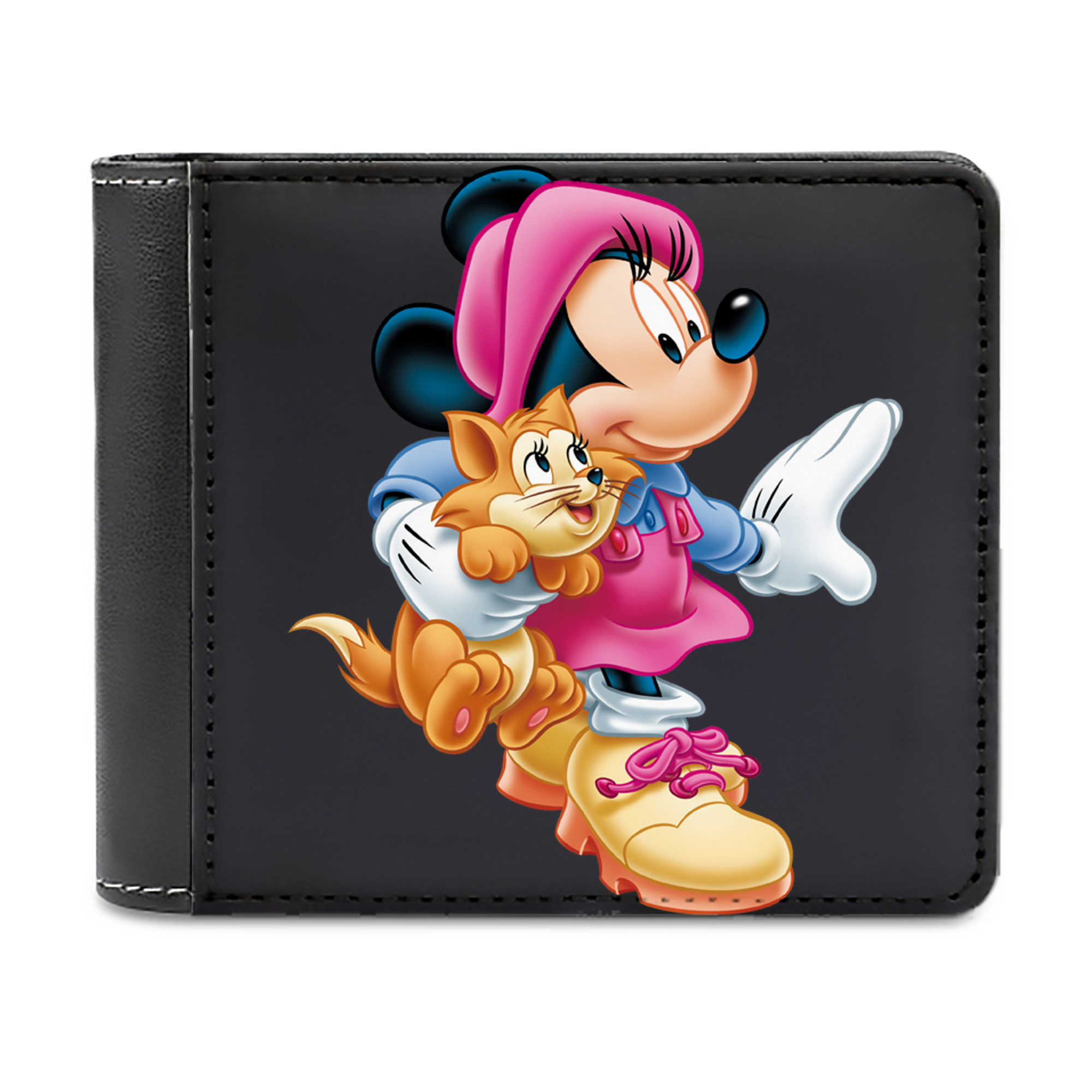 （画像用） ミッキーマウス Mickey Mouse 二つ折り革財布