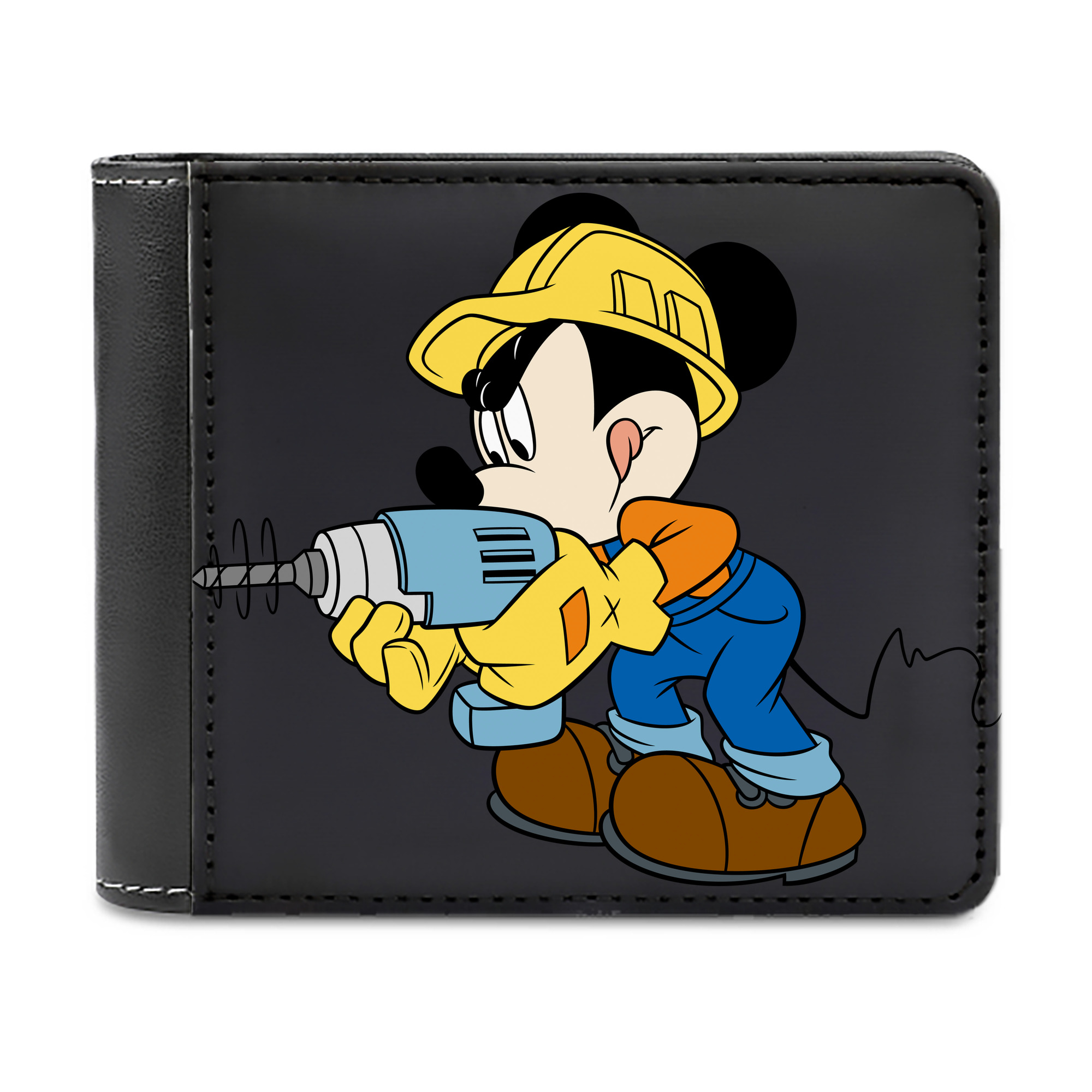 （画像用） ミッキーマウス Mickey Mouse 二つ折り革財布