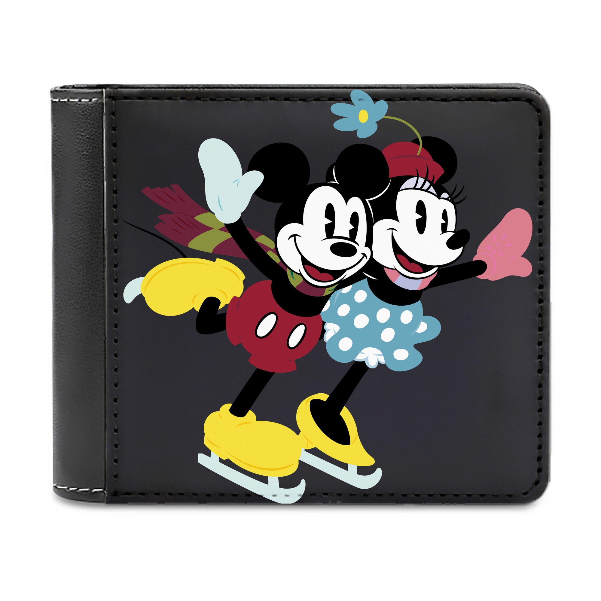 （画像用） ミッキーマウス Mickey Mouse 二つ折り革財布