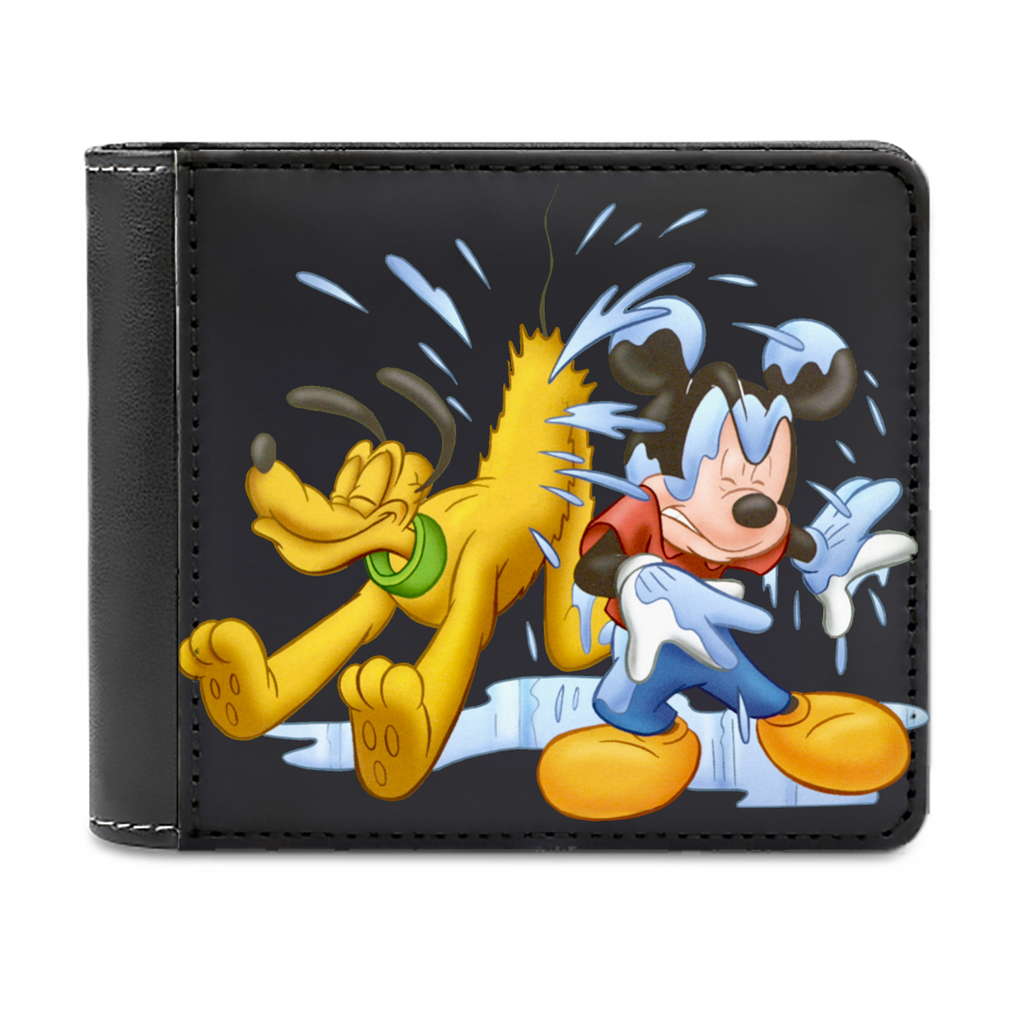 （画像用） ミッキーマウス Mickey Mouse 二つ折り革財布