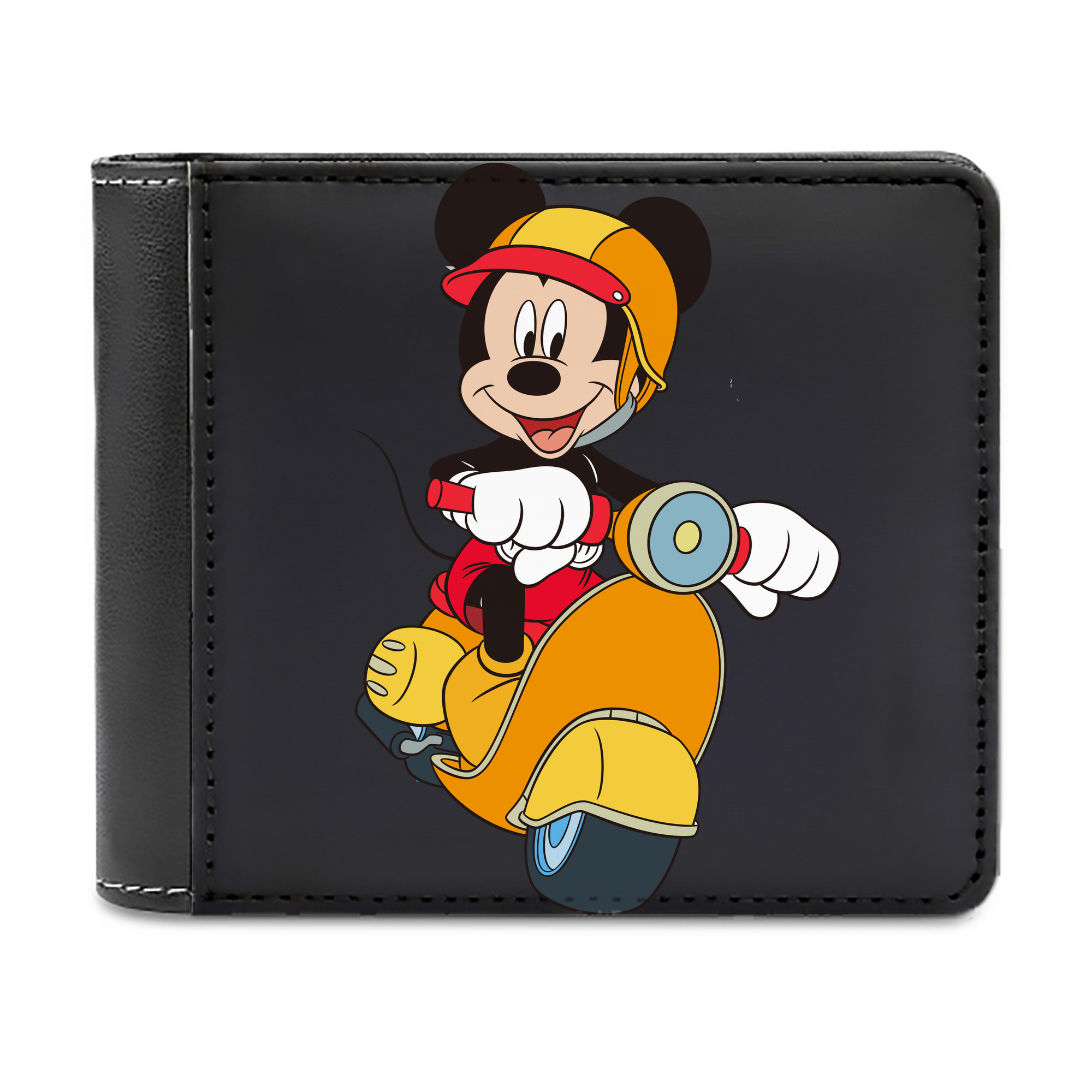 （画像用） ミッキーマウス Mickey Mouse 二つ折り革財布
