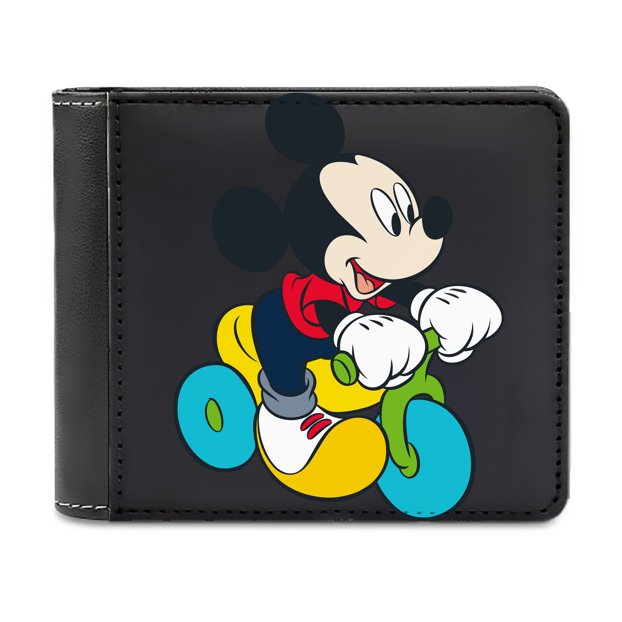 （画像用） ミッキーマウス Mickey Mouse 二つ折り革財布