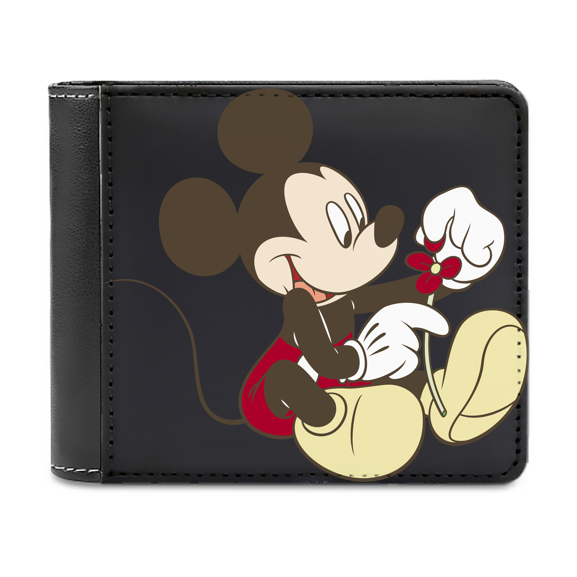 （画像用） ミッキーマウス Mickey Mouse 二つ折り革財布