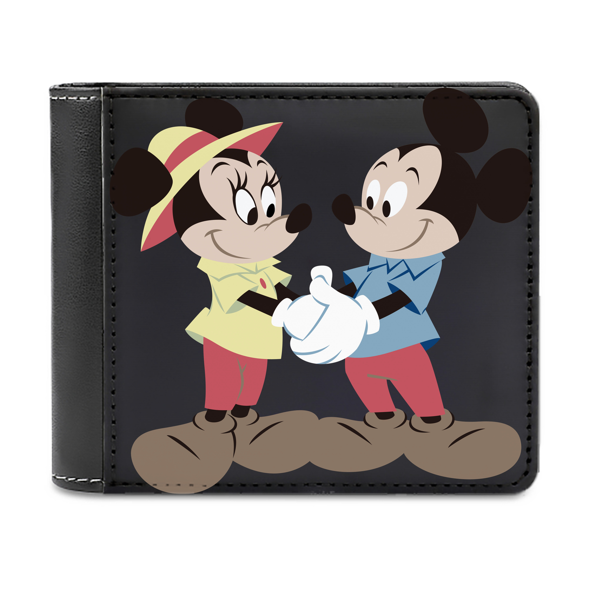 （画像用） ミッキーマウス Mickey Mouse 二つ折り革財布