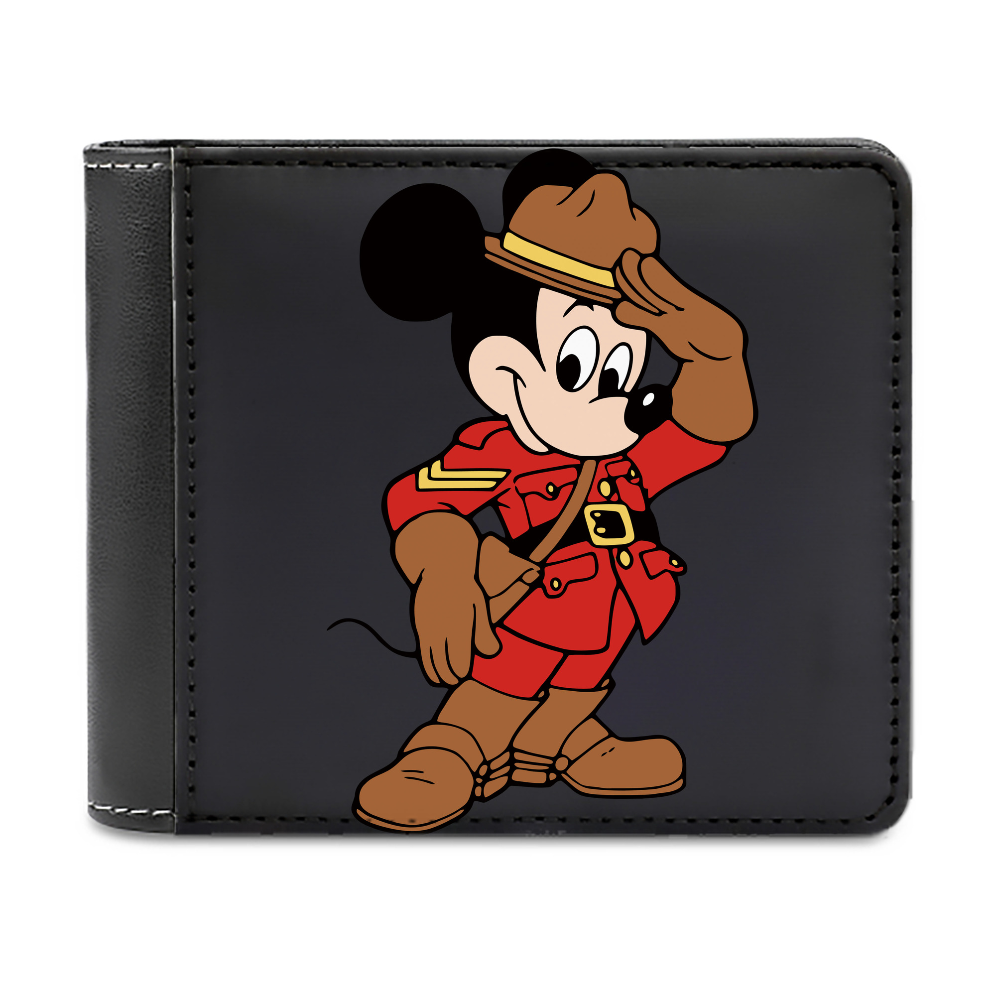 （画像用） ミッキーマウス Mickey Mouse 二つ折り革財布