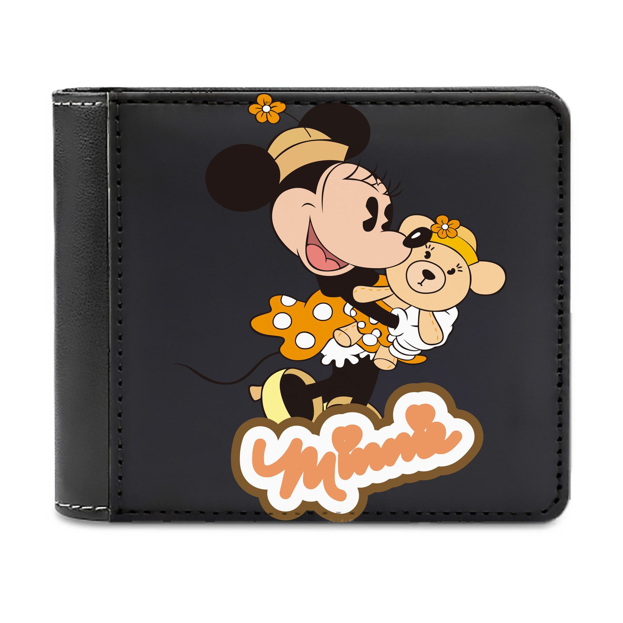 （画像用） ミッキーマウス Mickey Mouse 二つ折り革財布