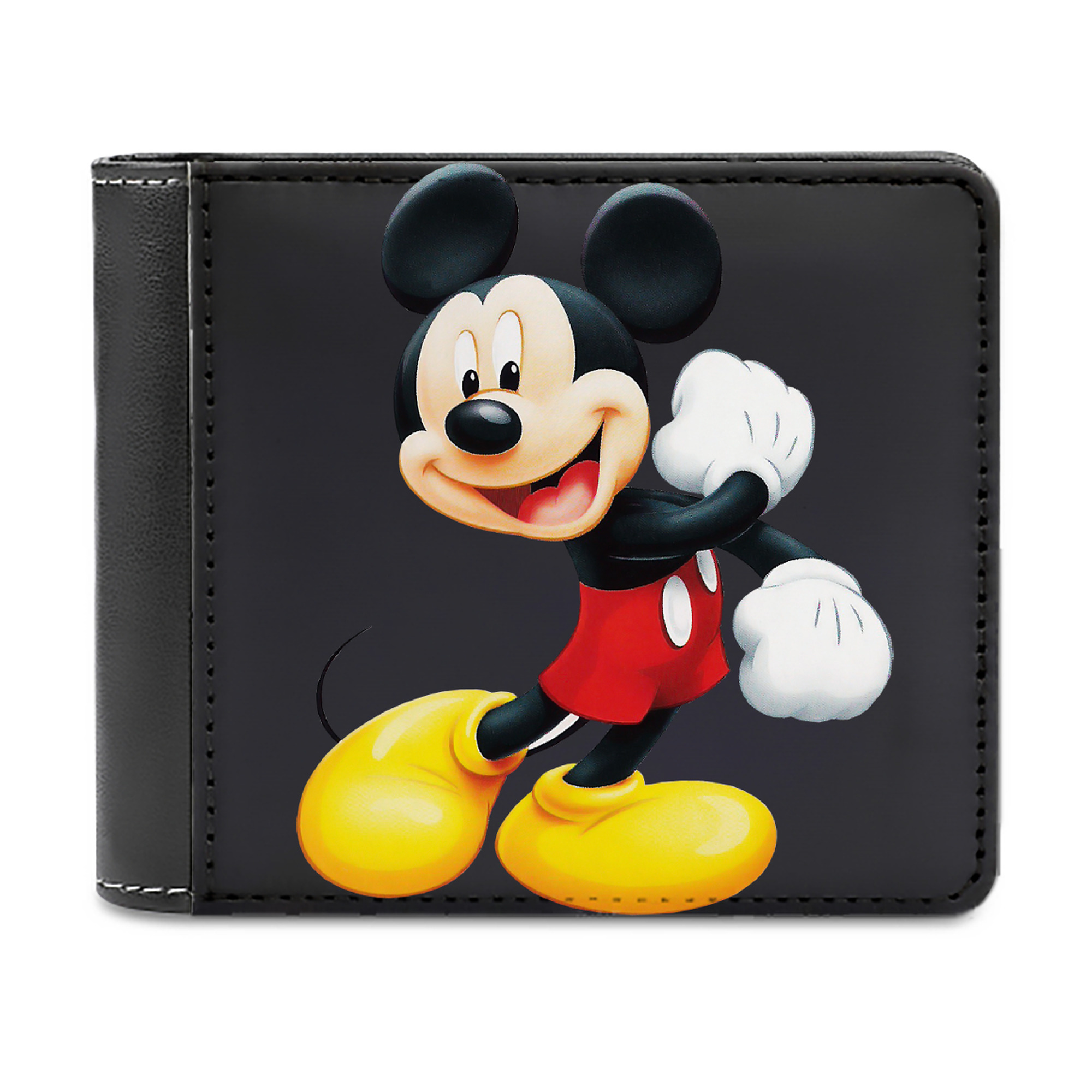 （画像用） ミッキーマウス Mickey Mouse 二つ折り革財布