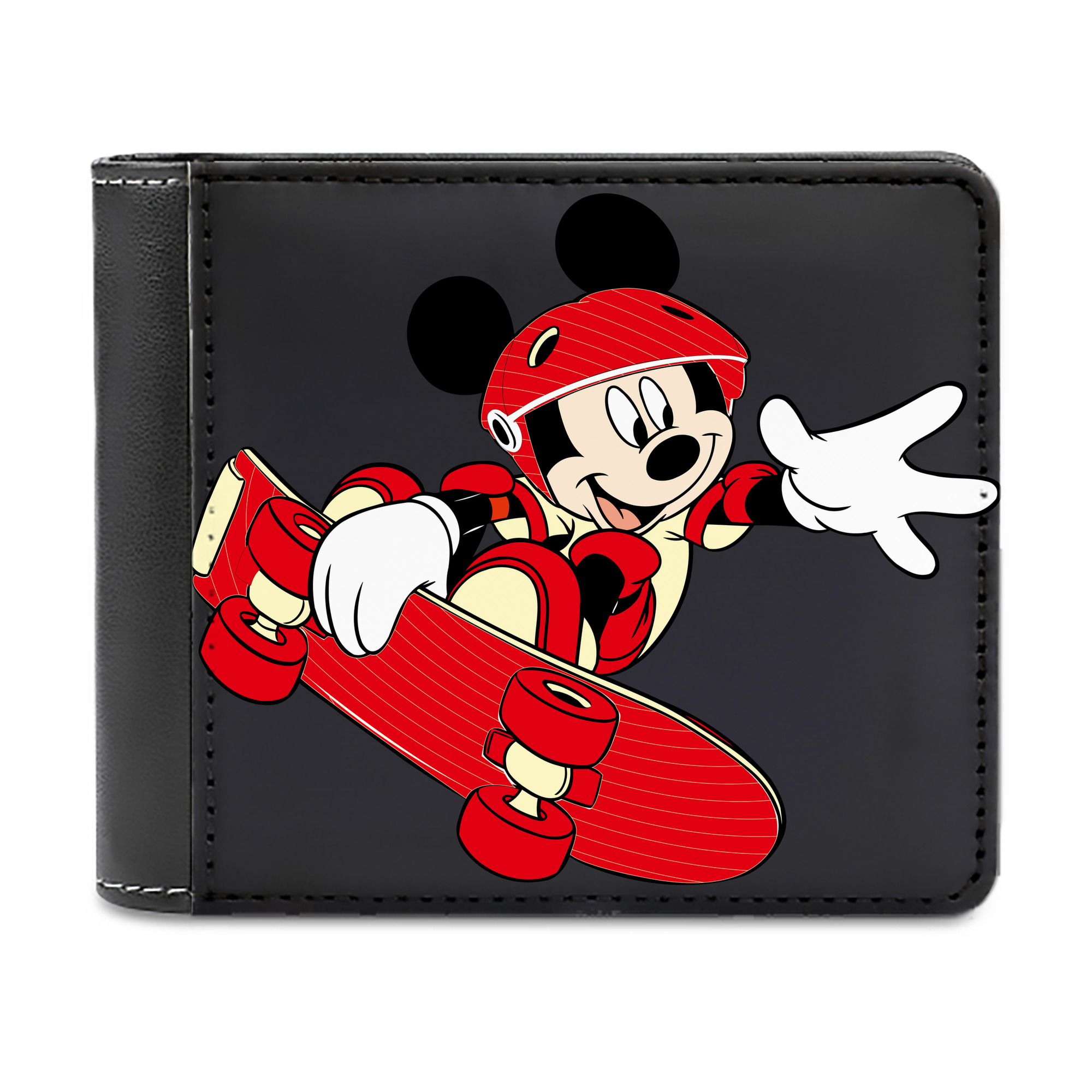 （画像用） ミッキーマウス Mickey Mouse 二つ折り革財布
