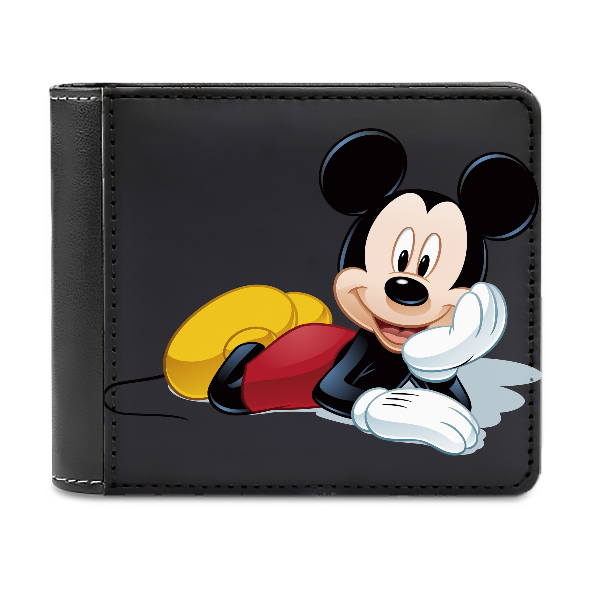 （画像用） ミッキーマウス Mickey Mouse 二つ折り革財布
