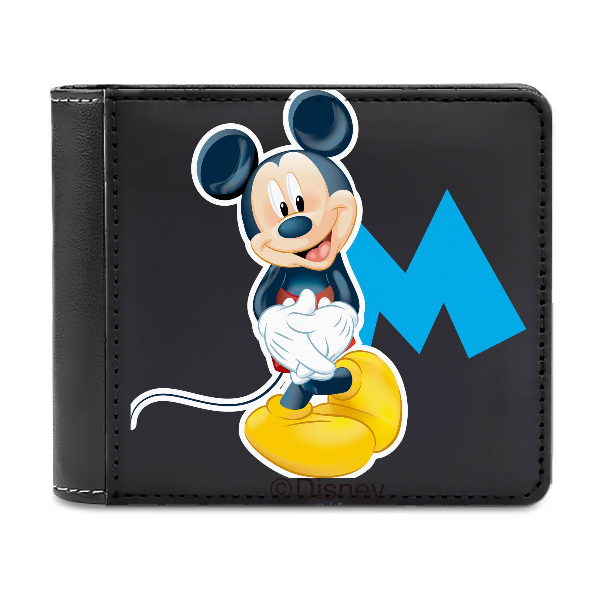 （画像用） ミッキーマウス Mickey Mouse 二つ折り革財布