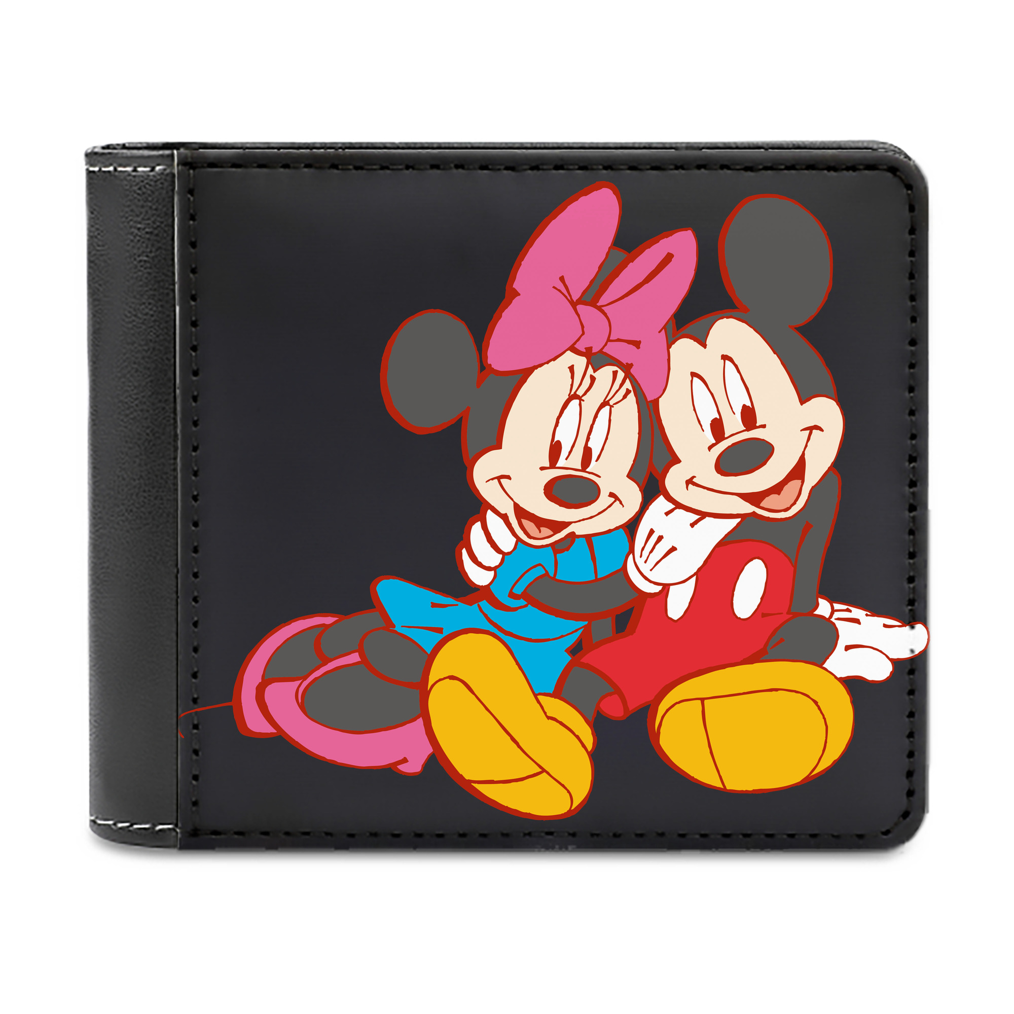 （画像用） ミッキーマウス Mickey Mouse 二つ折り革財布