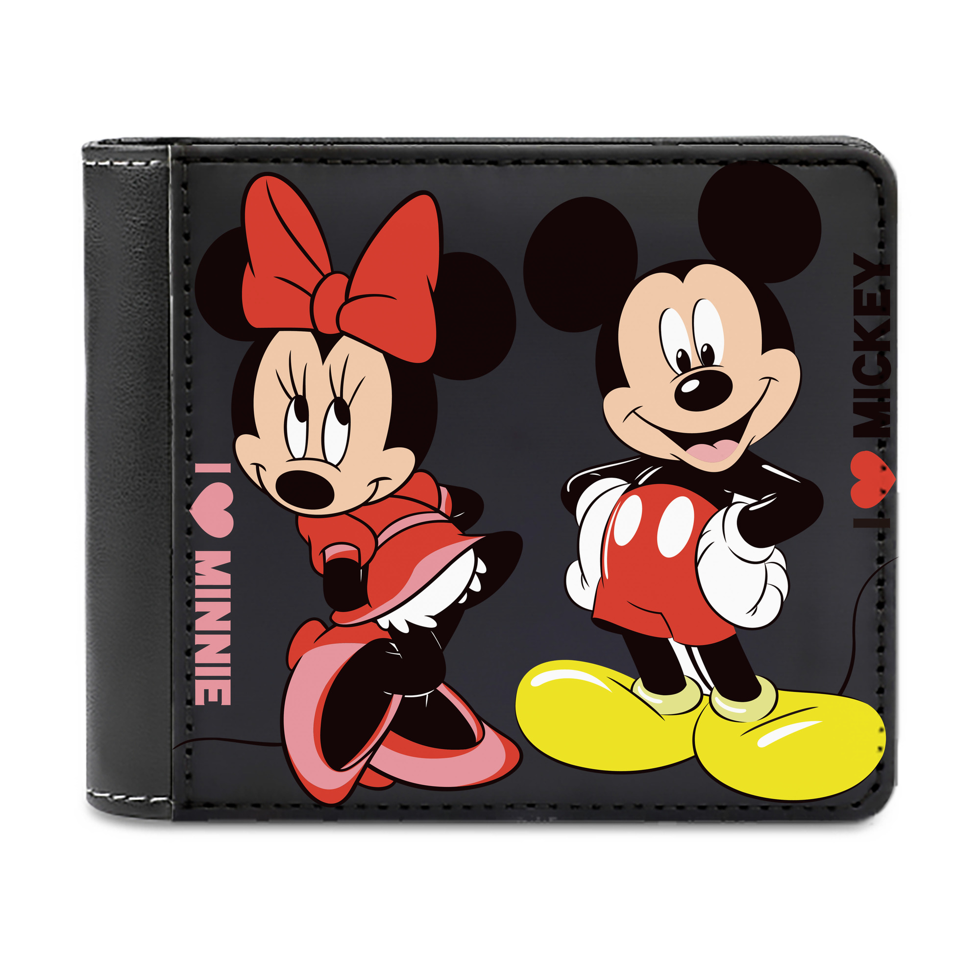 （画像用） ミッキーマウス Mickey Mouse 二つ折り革財布