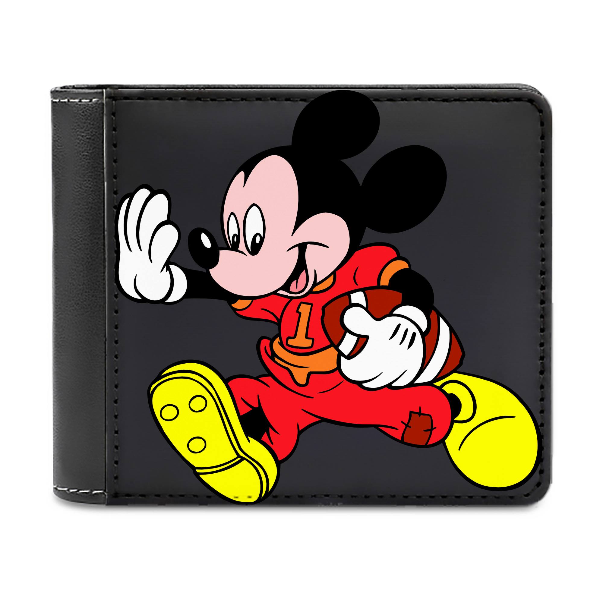 （画像用） ミッキーマウス Mickey Mouse 二つ折り革財布