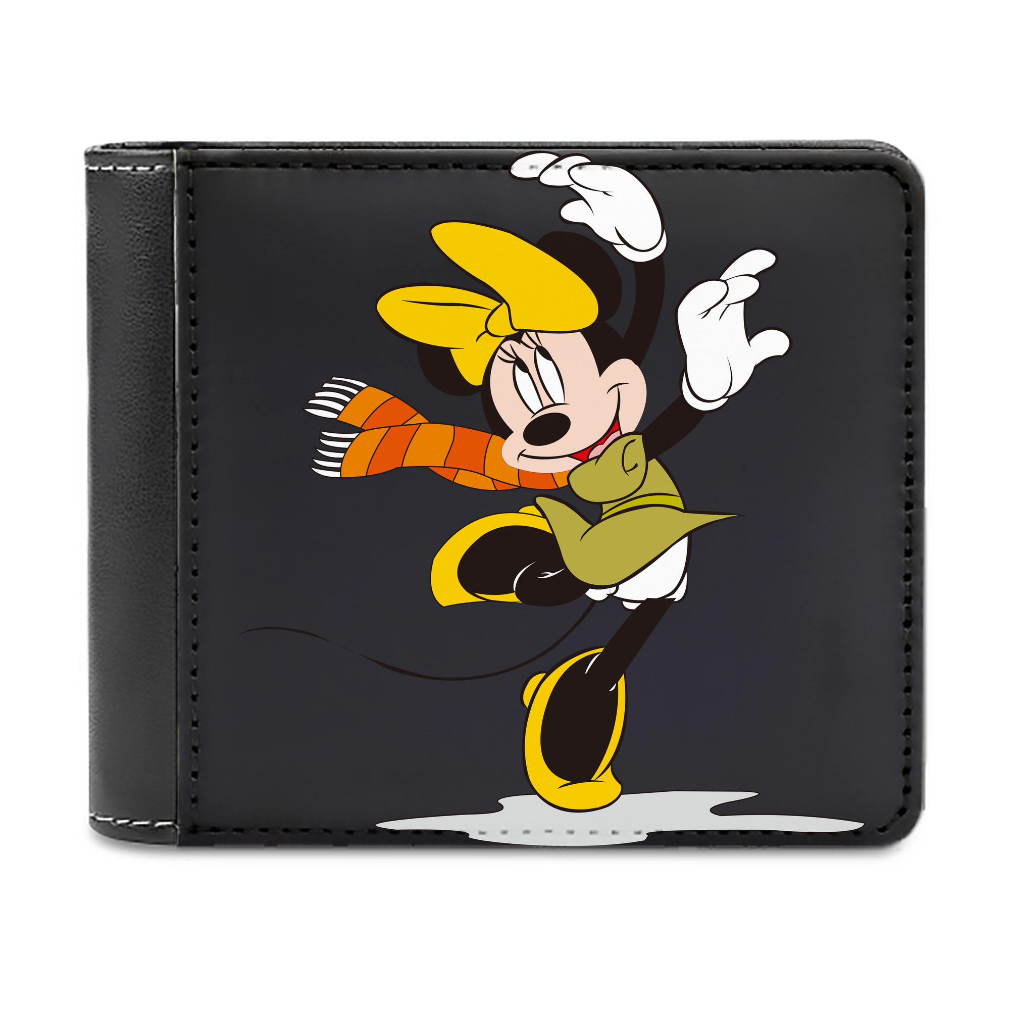 （画像用） ミッキーマウス Mickey Mouse 二つ折り革財布