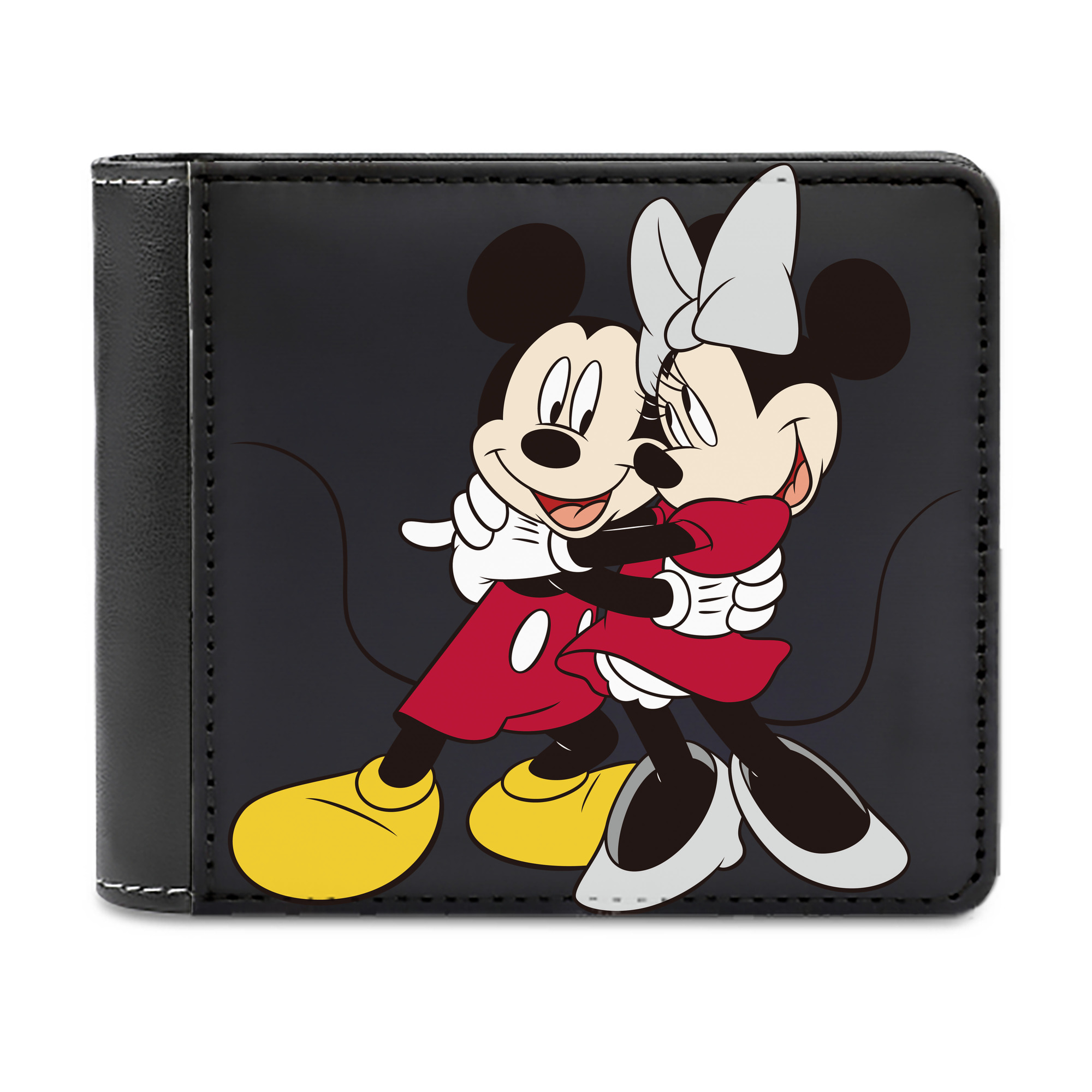 （画像用） ミッキーマウス Mickey Mouse 二つ折り革財布