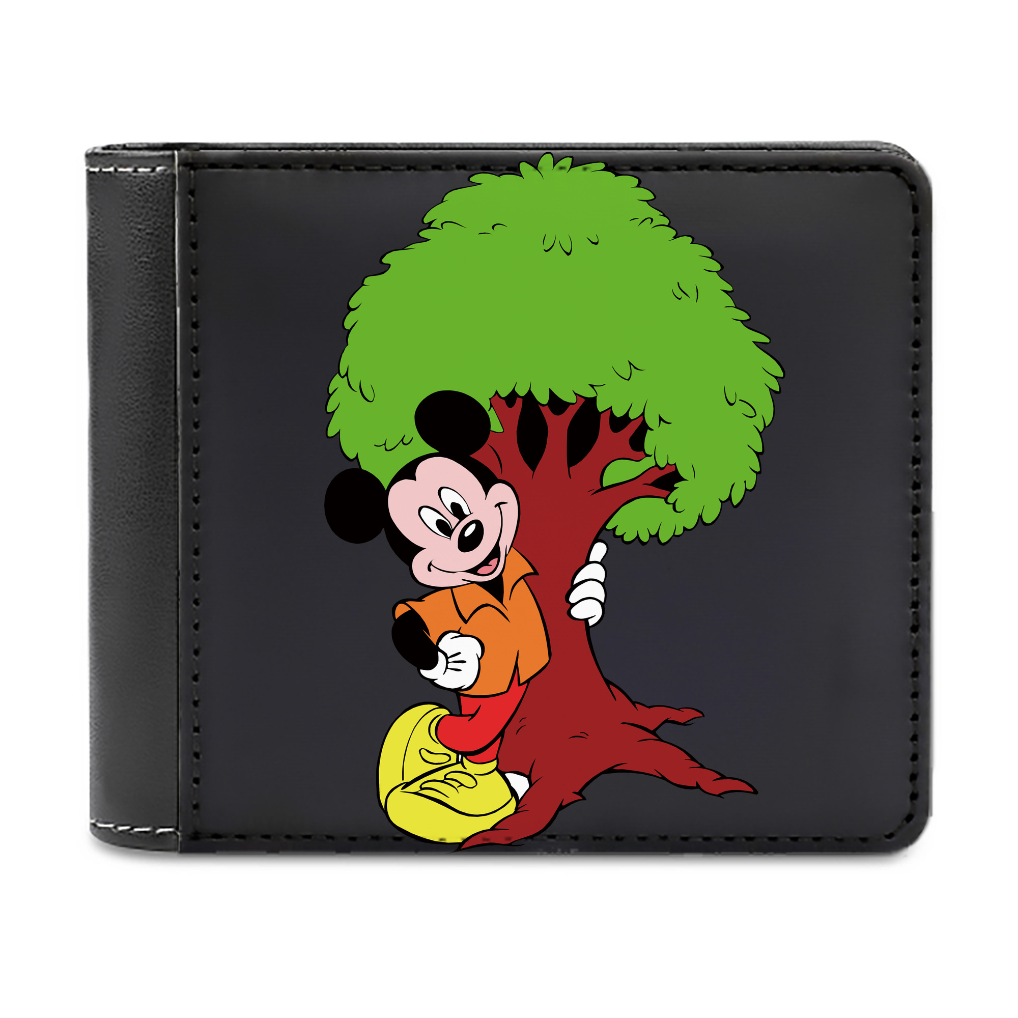 （画像用） ミッキーマウス Mickey Mouse 二つ折り革財布